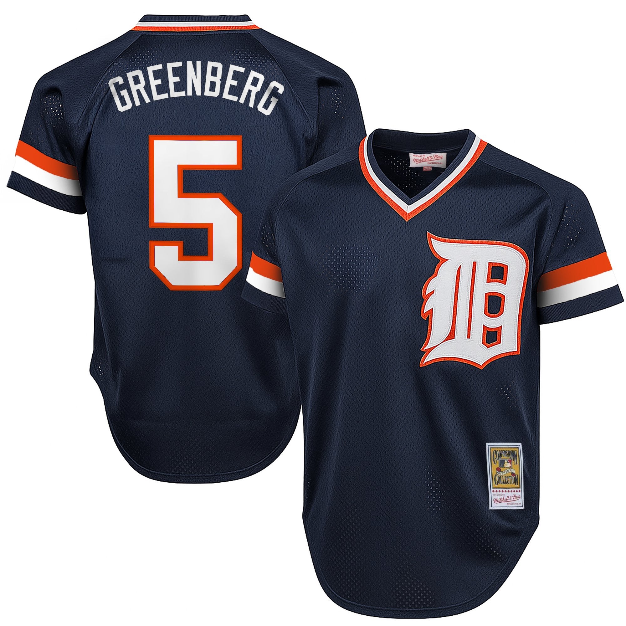 Men's Detroit Tigers Throwback Jersey - Cooperstown Collection - All Stitched
