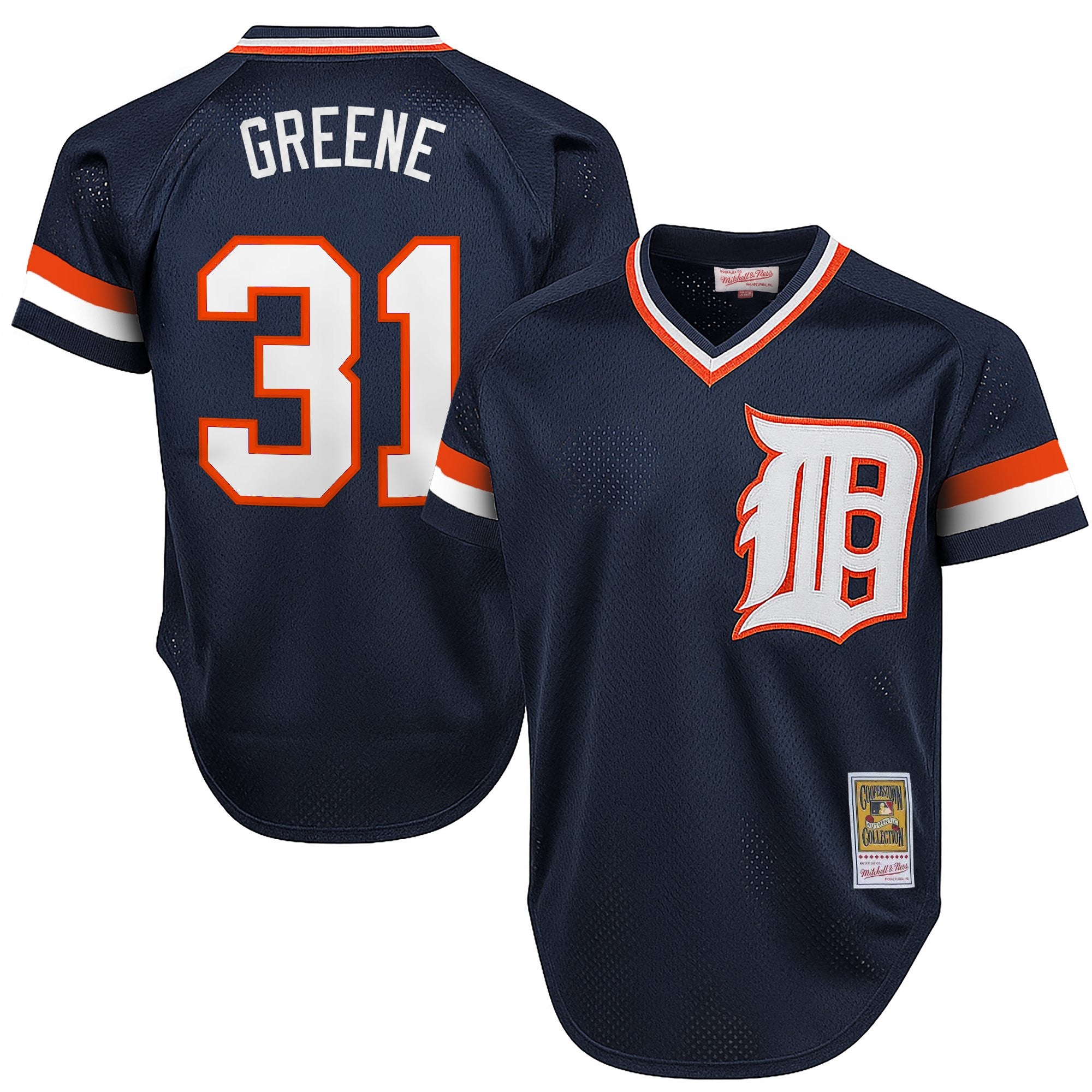 Men's Detroit Tigers Throwback Jersey - Cooperstown Collection - All Stitched