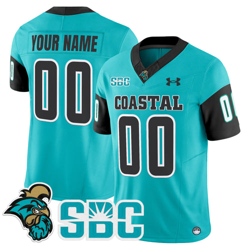 Coastal Carolina Chanticleers 2025 Vapor Limited Custom Jersey - All Stitched