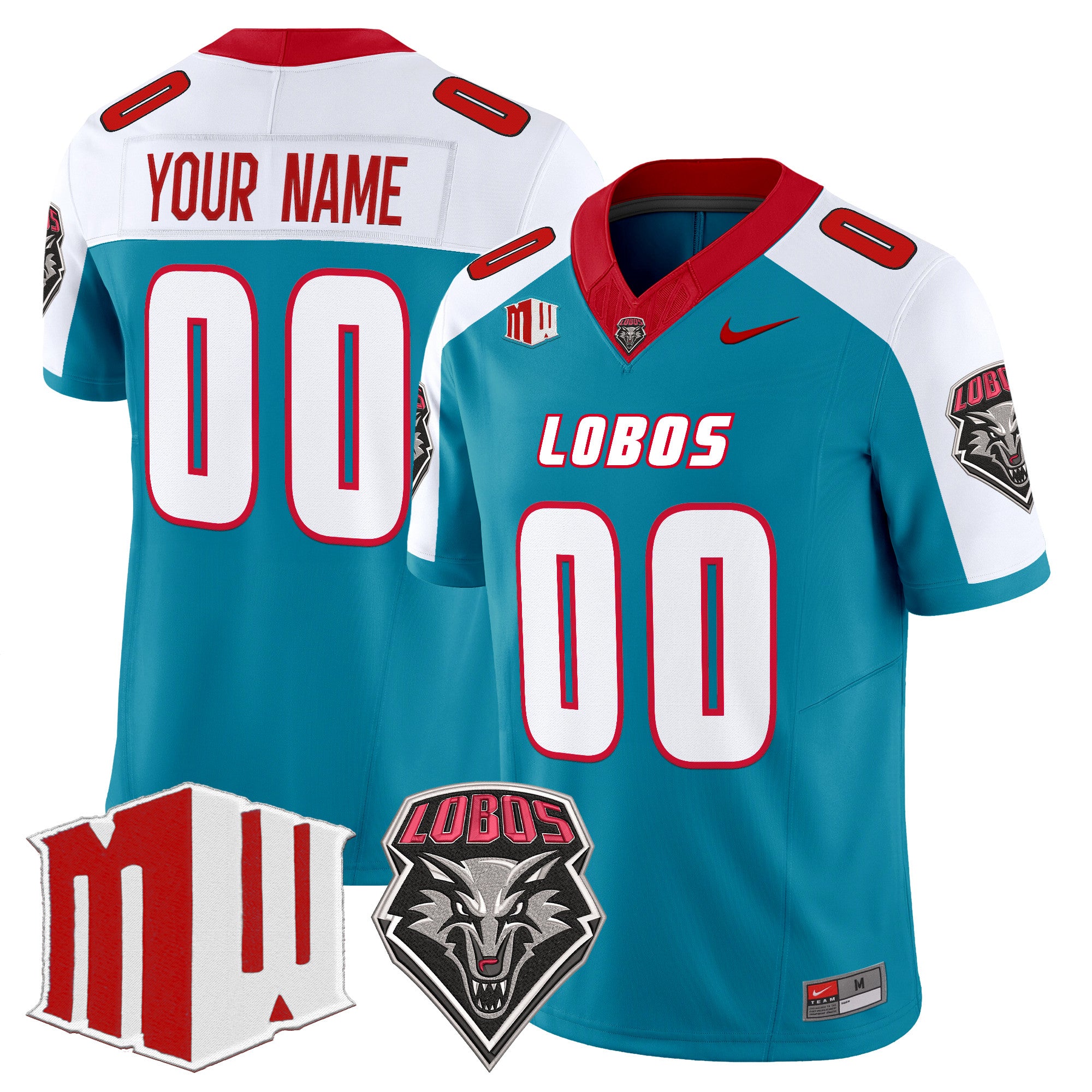 New Mexico Lobos 2025 Vapor Limited Custom Jersey - All Stitched