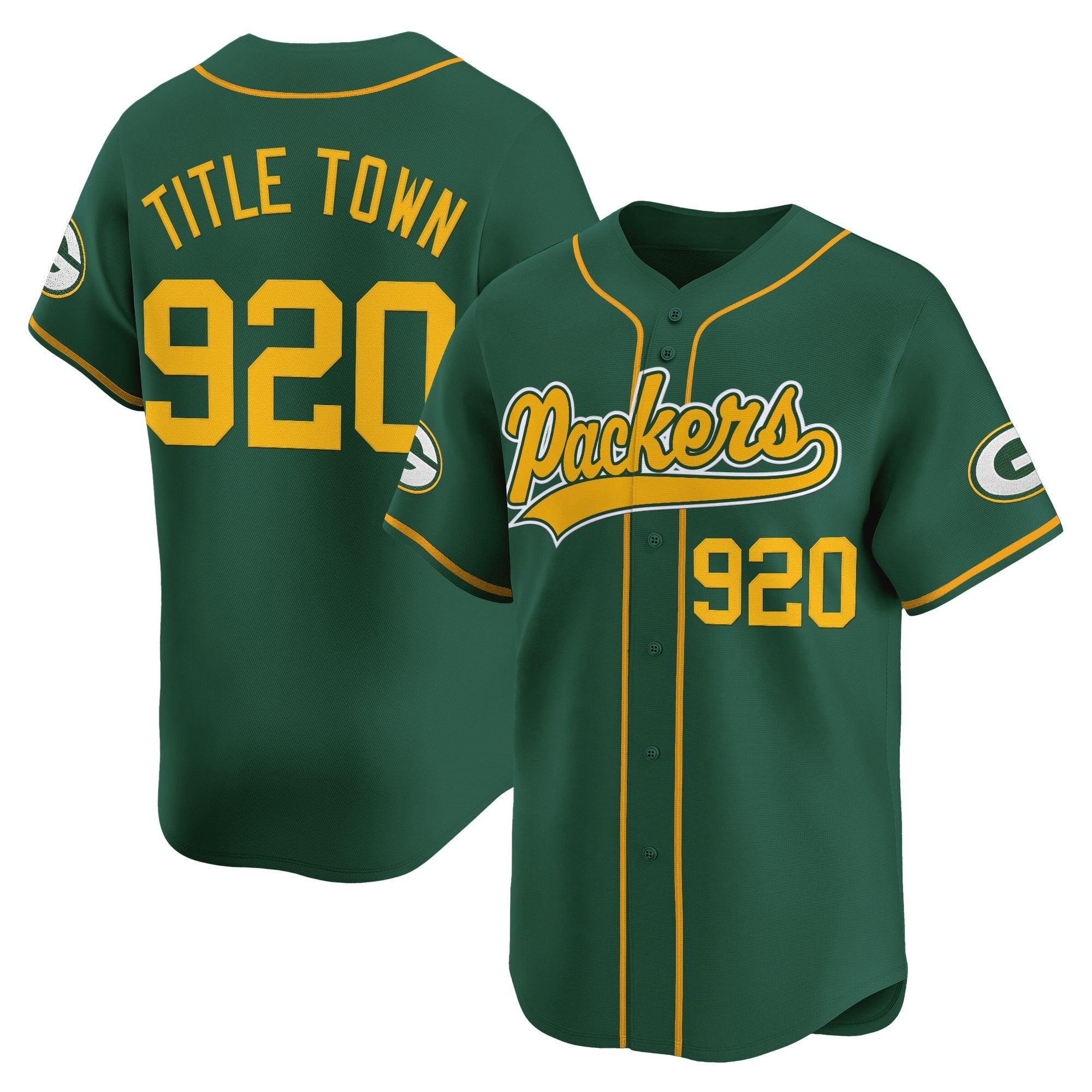 Men's Green Bay Packers 2025 Vapor Baseball Jersey - All Stitched