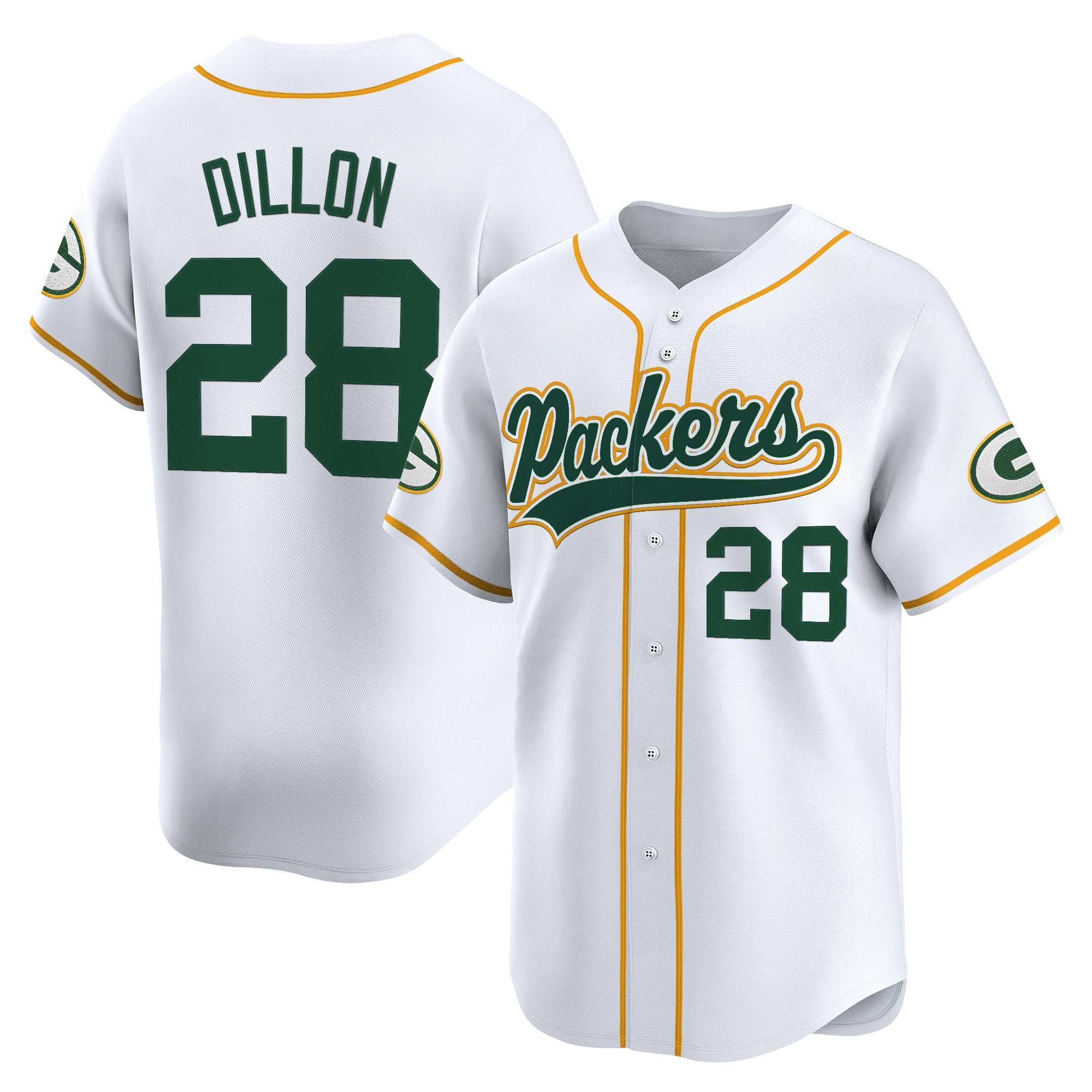 Men's Green Bay Packers 2025 Vapor Baseball Jersey - All Stitched