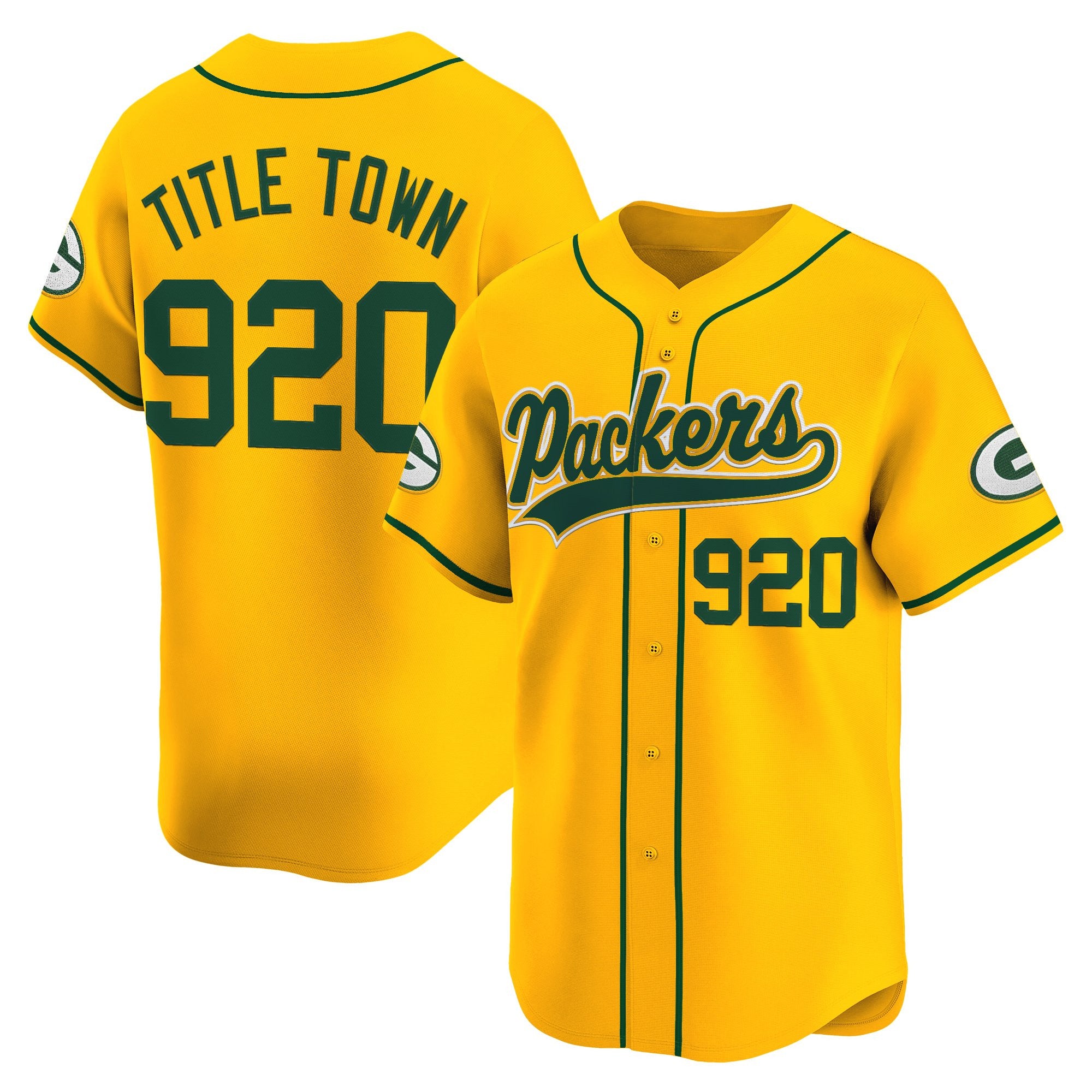 Men's Green Bay Packers 2025 Vapor Baseball Jersey - All Stitched
