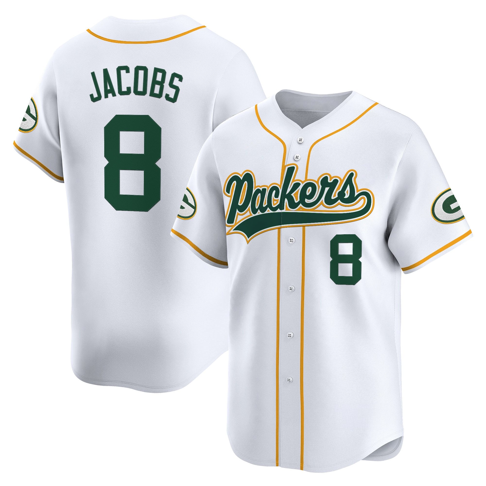 Men's Green Bay Packers 2025 Vapor Baseball Jersey - All Stitched
