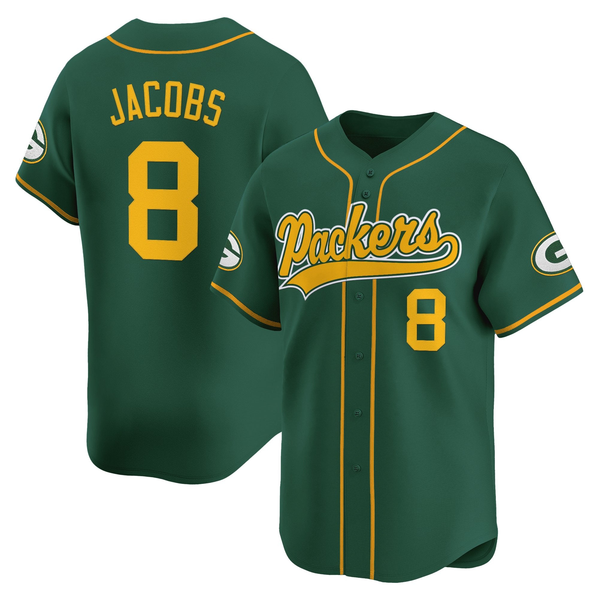 Men's Green Bay Packers 2025 Vapor Baseball Jersey - All Stitched
