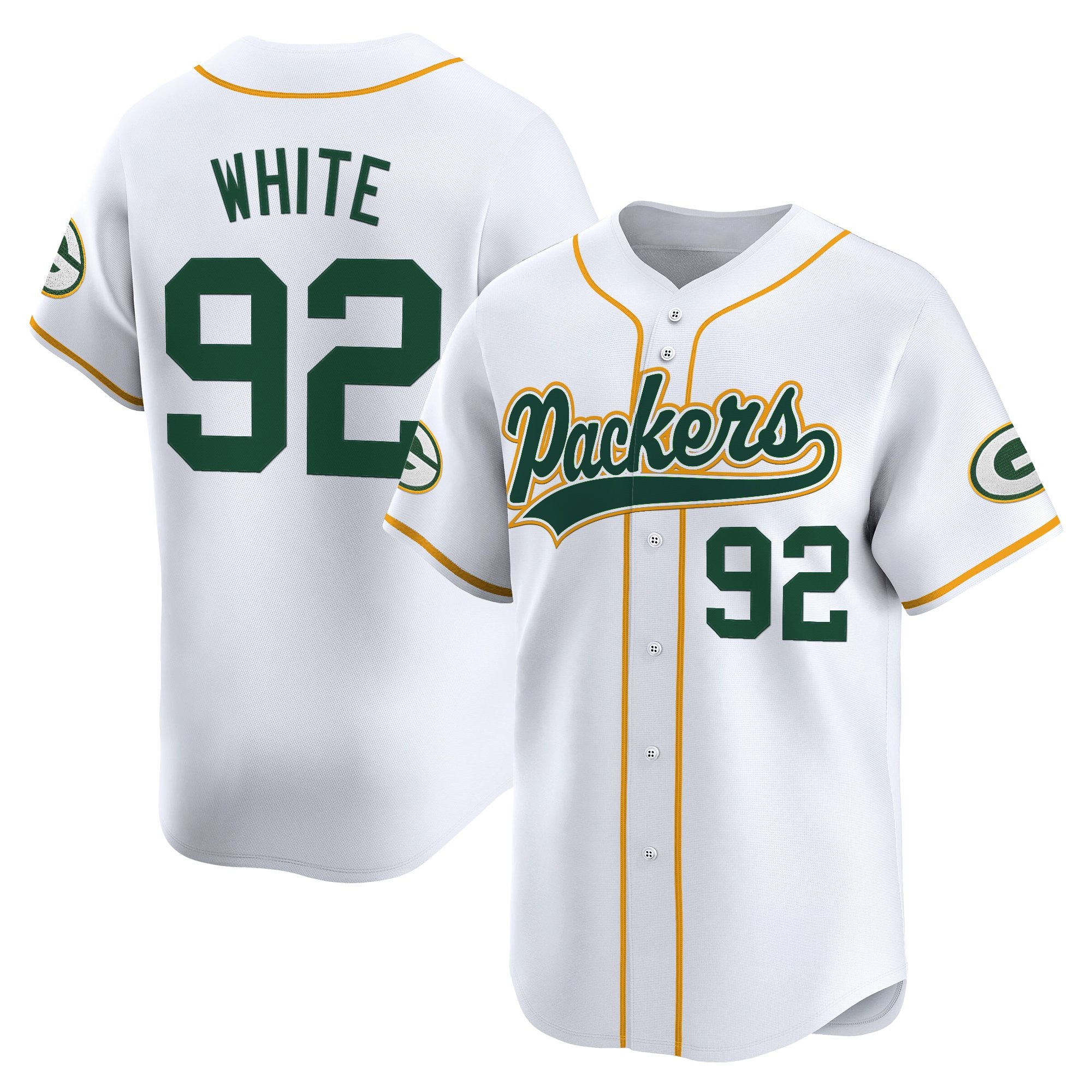 Men's Green Bay Packers 2025 Vapor Baseball Jersey - All Stitched