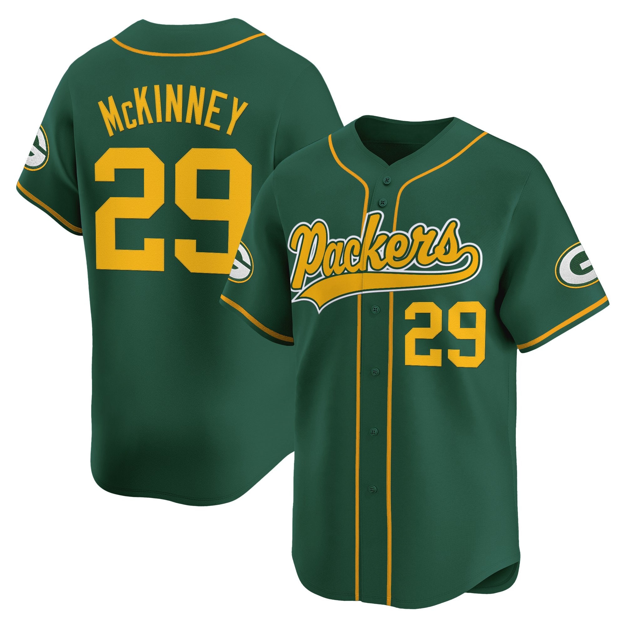 Men's Green Bay Packers 2025 Vapor Baseball Jersey - All Stitched