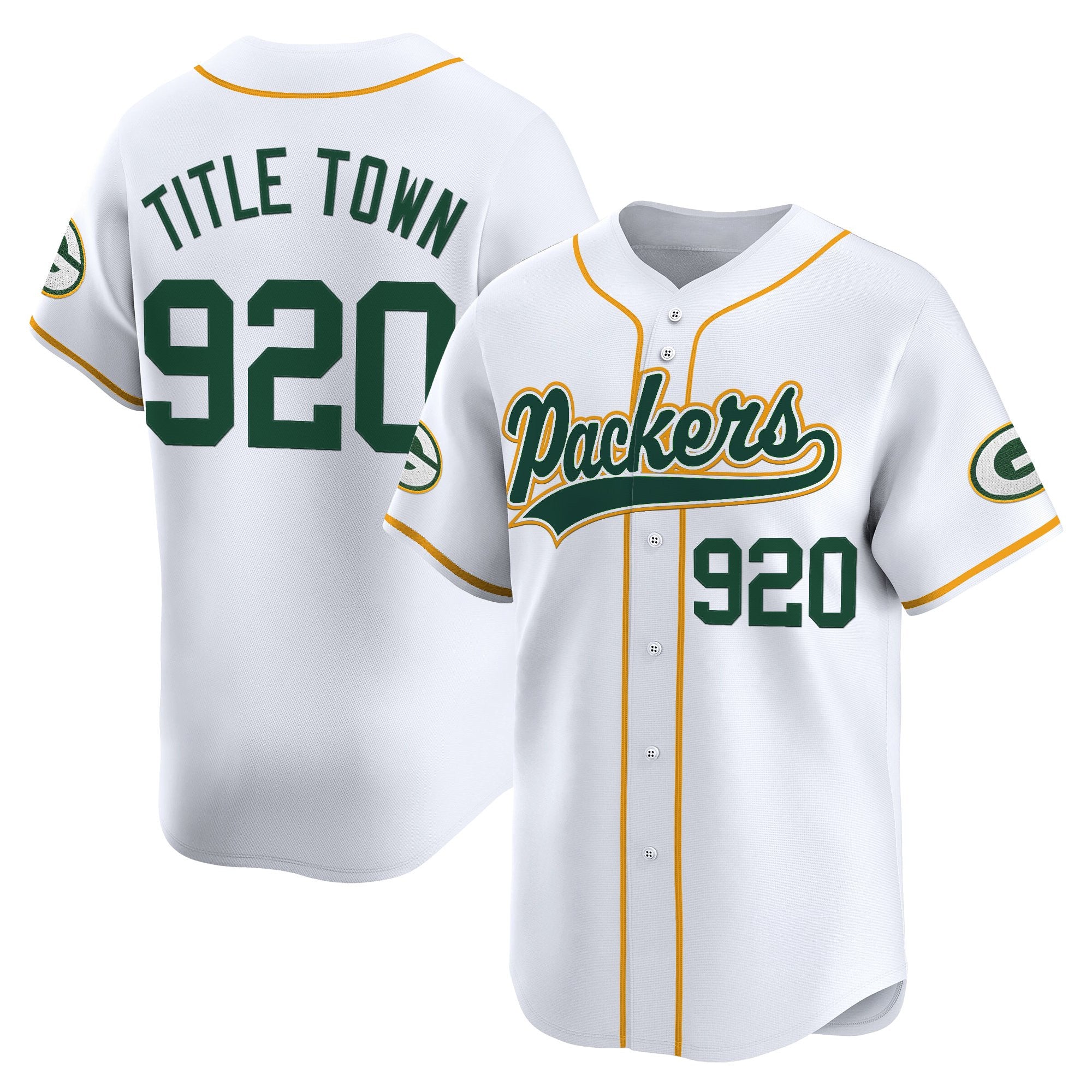 Men's Green Bay Packers 2025 Vapor Baseball Jersey - All Stitched