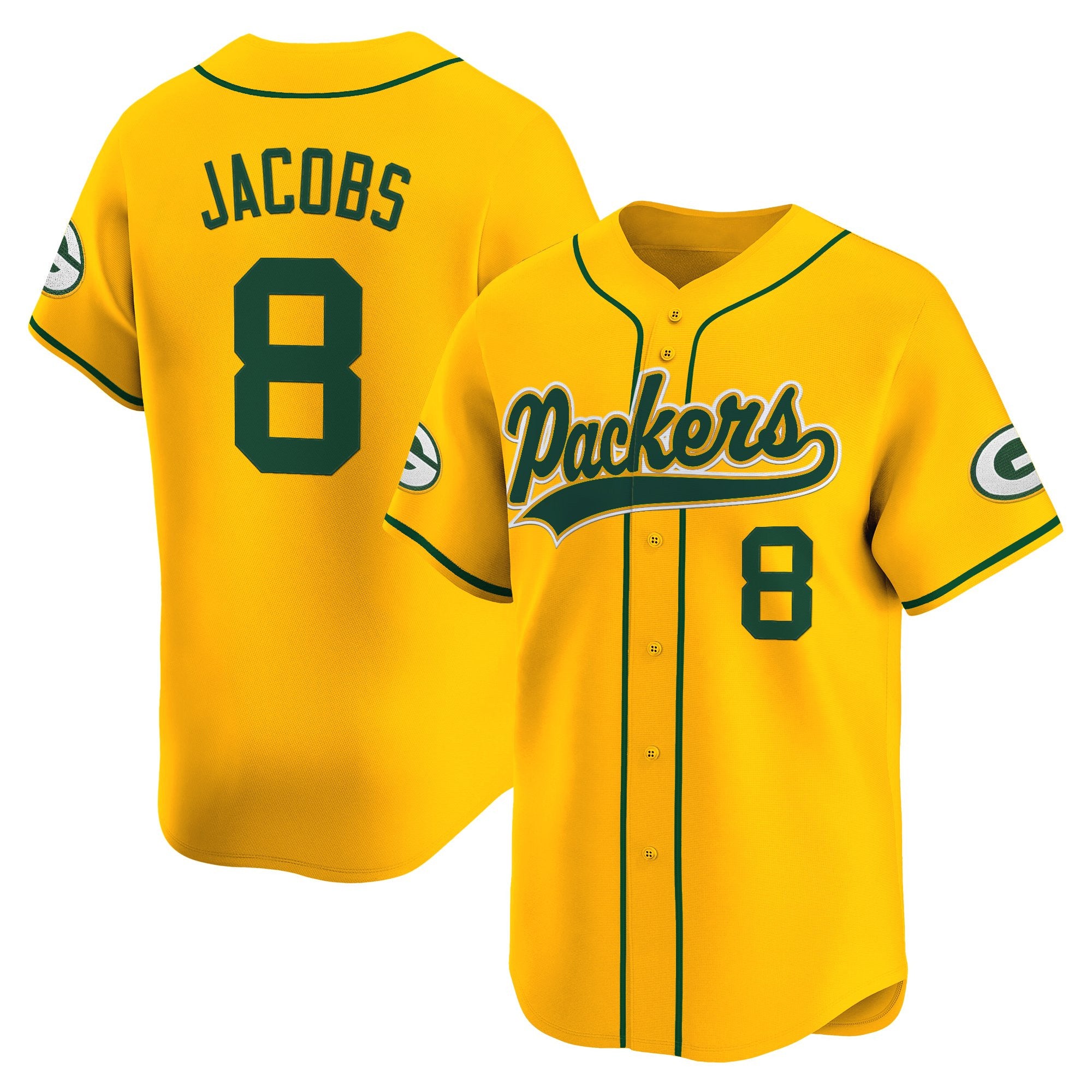 Men's Green Bay Packers 2025 Vapor Baseball Jersey - All Stitched