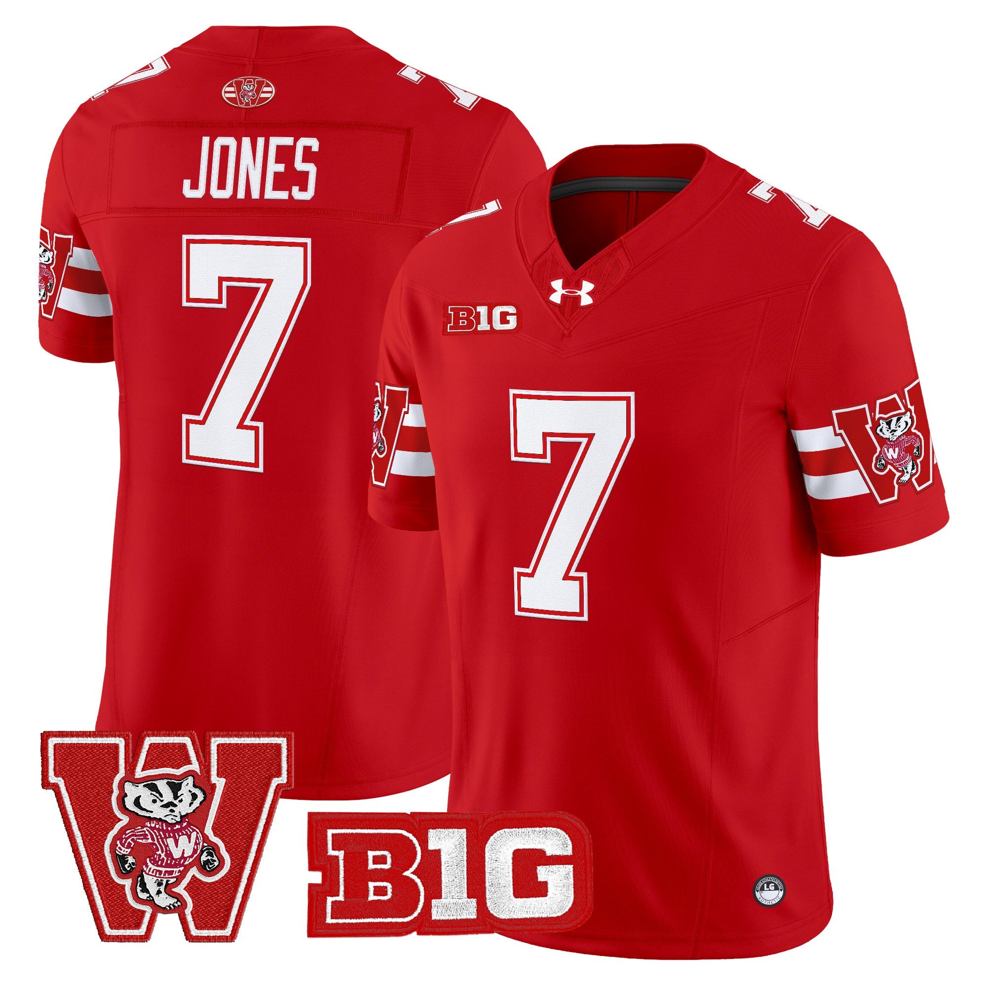Men's Wisconsin Badgers Throwback Vapor Limited Jersey - All Stitched