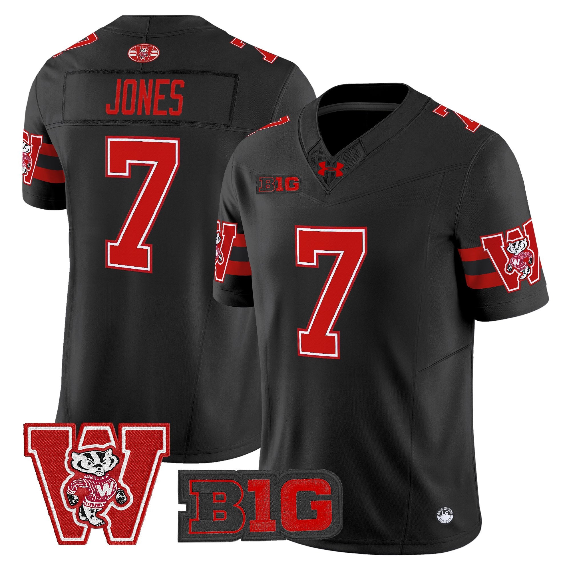 Men's Wisconsin Badgers Throwback Vapor Limited Jersey - All Stitched