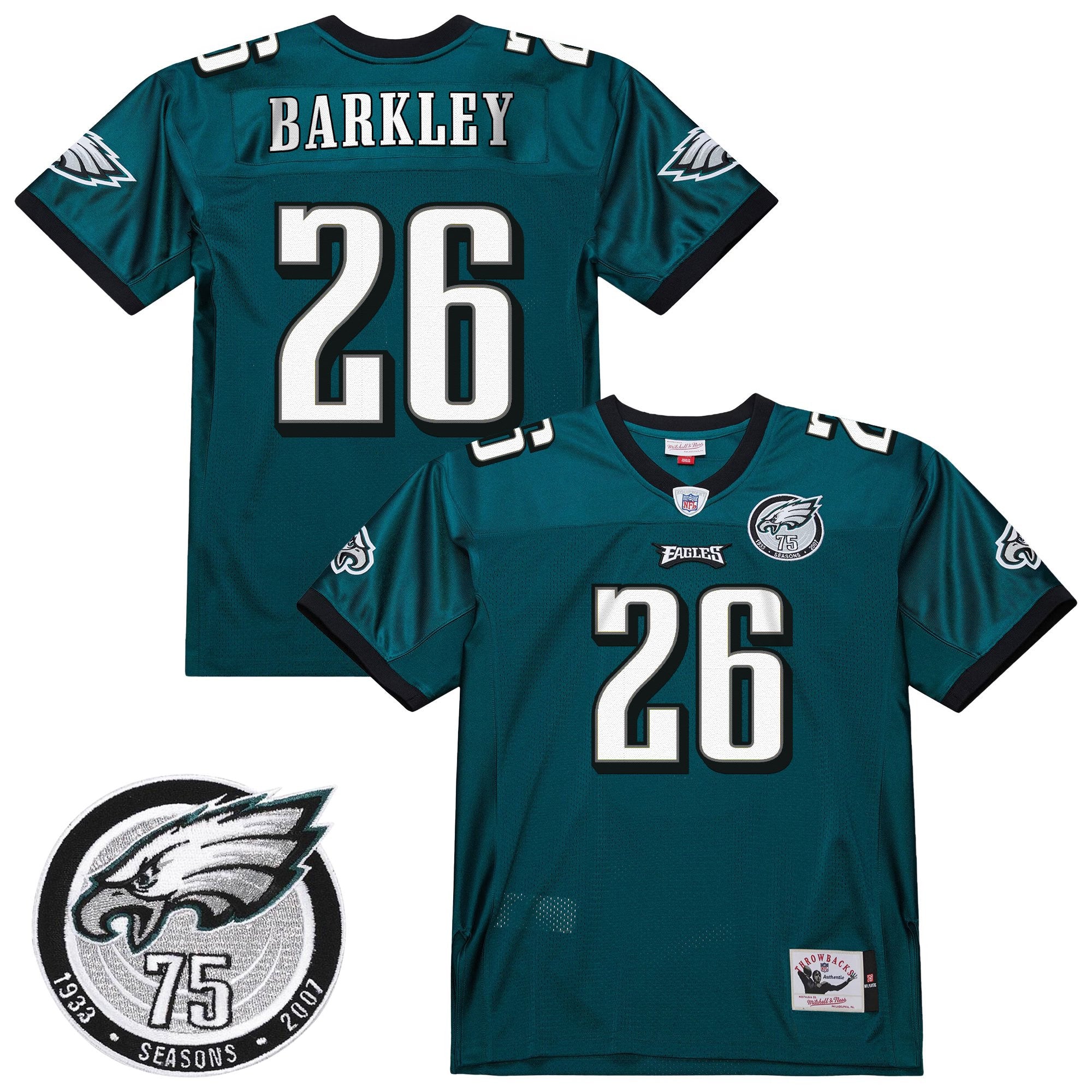 Men's Philadelphia Eagles Throwback Player Jersey - All Stitched