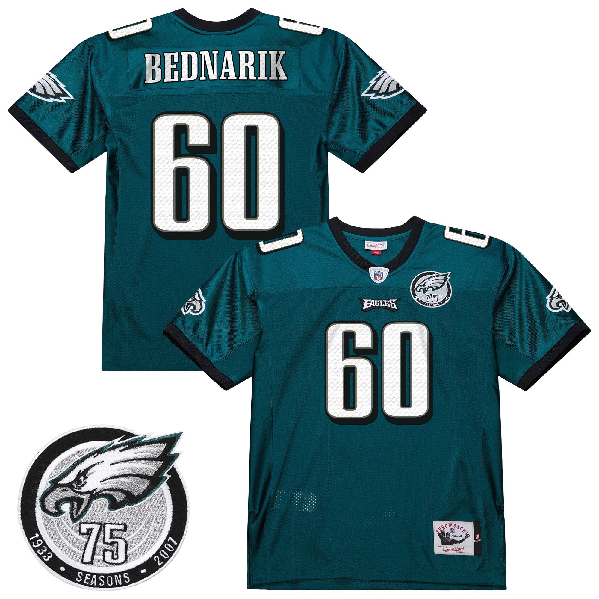 Men's Philadelphia Eagles Throwback Player Jersey - All Stitched
