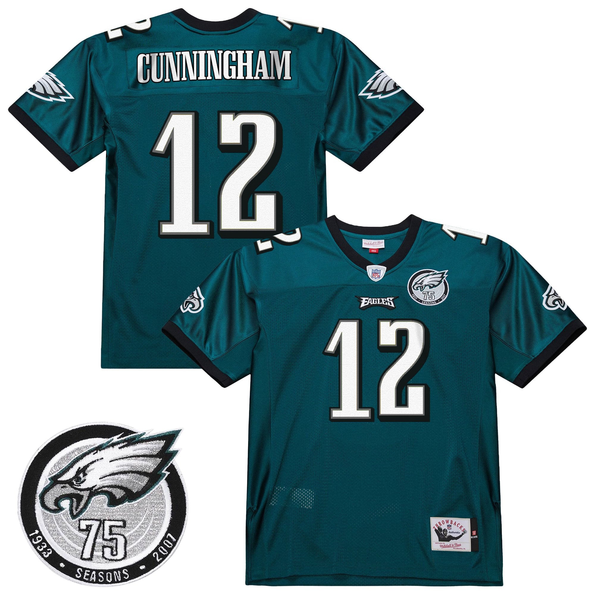 Men's Philadelphia Eagles Throwback Player Jersey - All Stitched