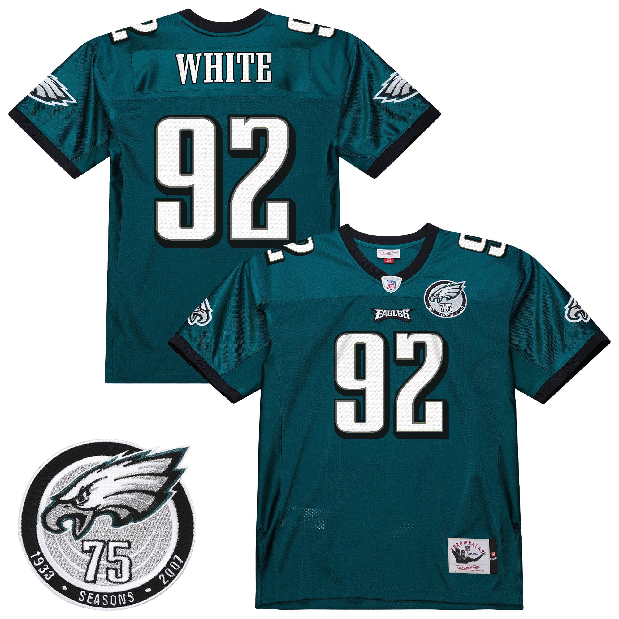 Men's Philadelphia Eagles Throwback Player Jersey - All Stitched
