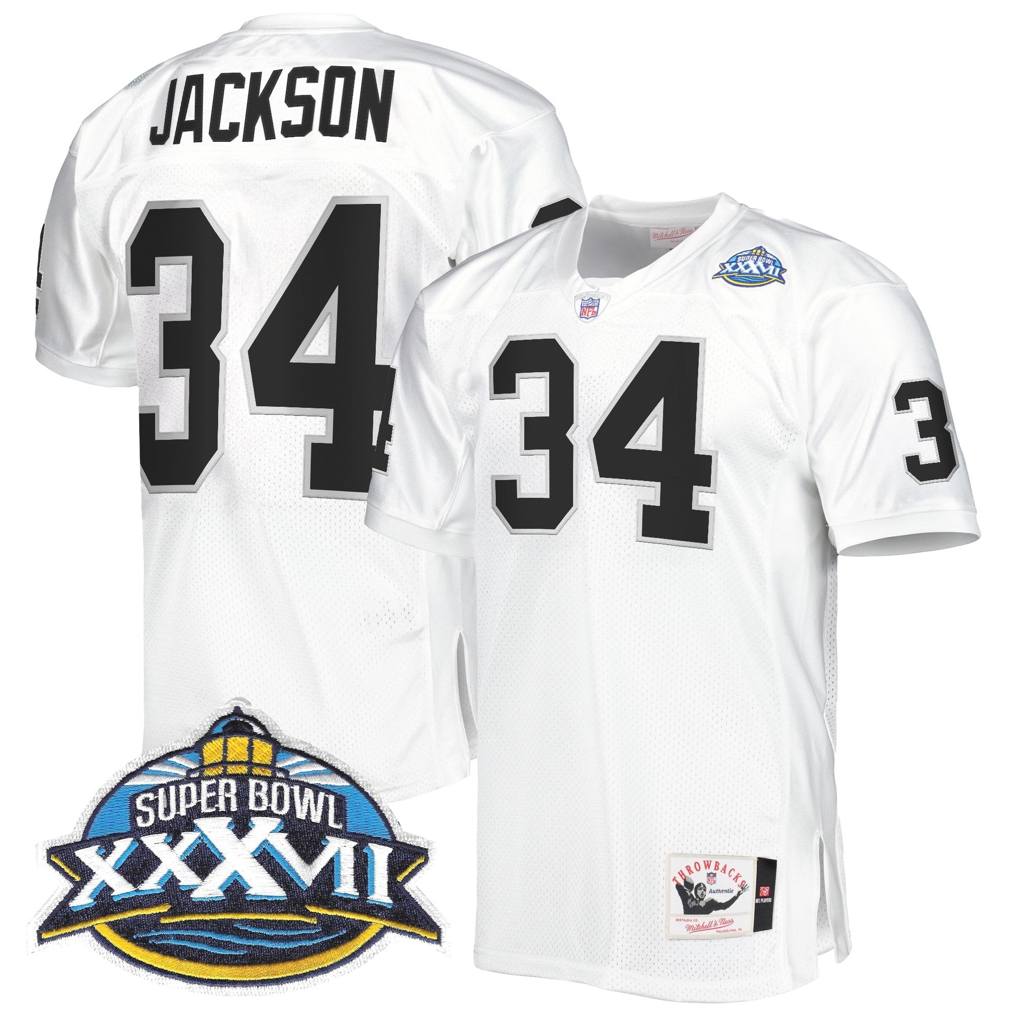 Men's Las Vegas Raiders Throwback Player Jersey - All Stitched