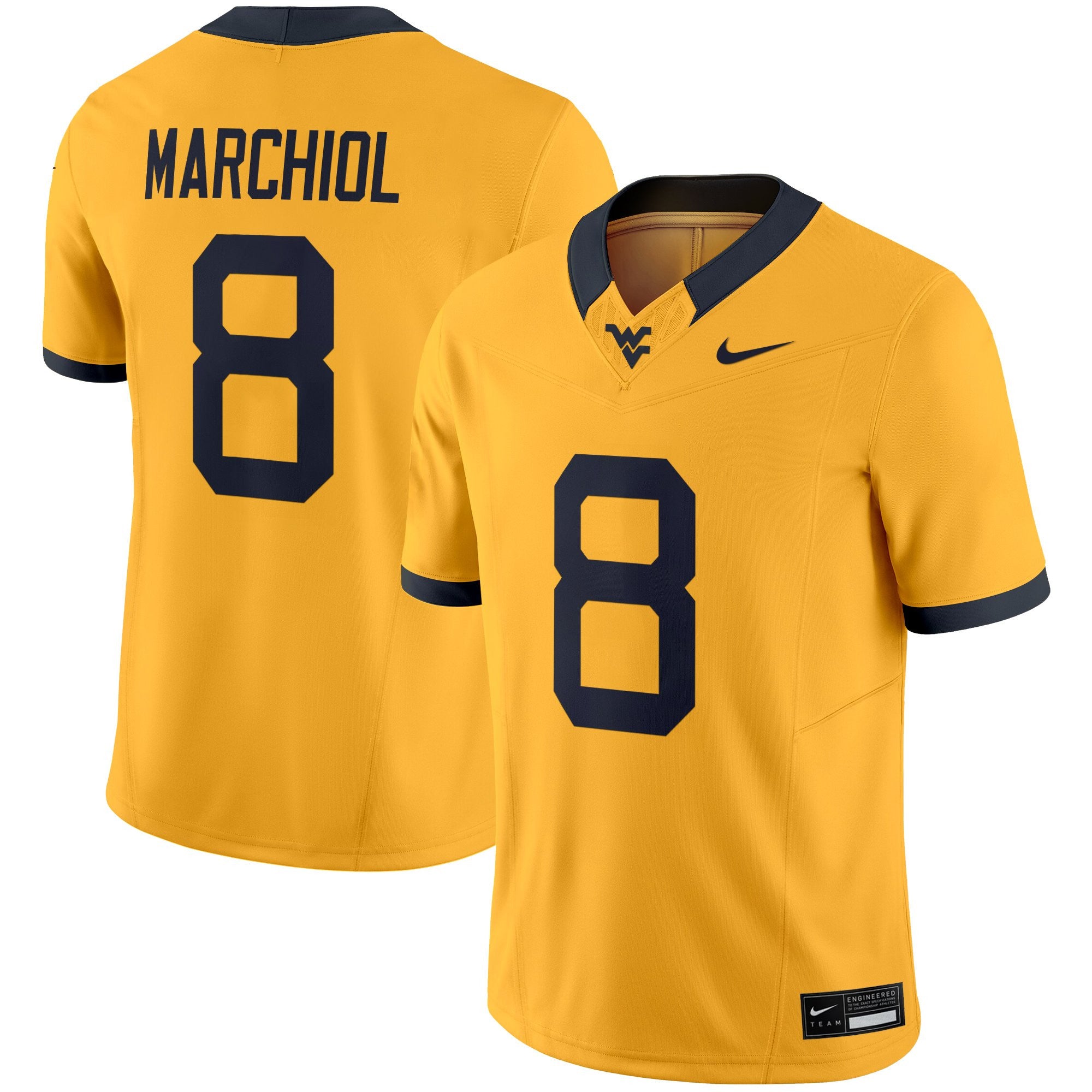 Men's West Virginia Mountaineers 2025 Vapor Limited Jersey - All Stitched