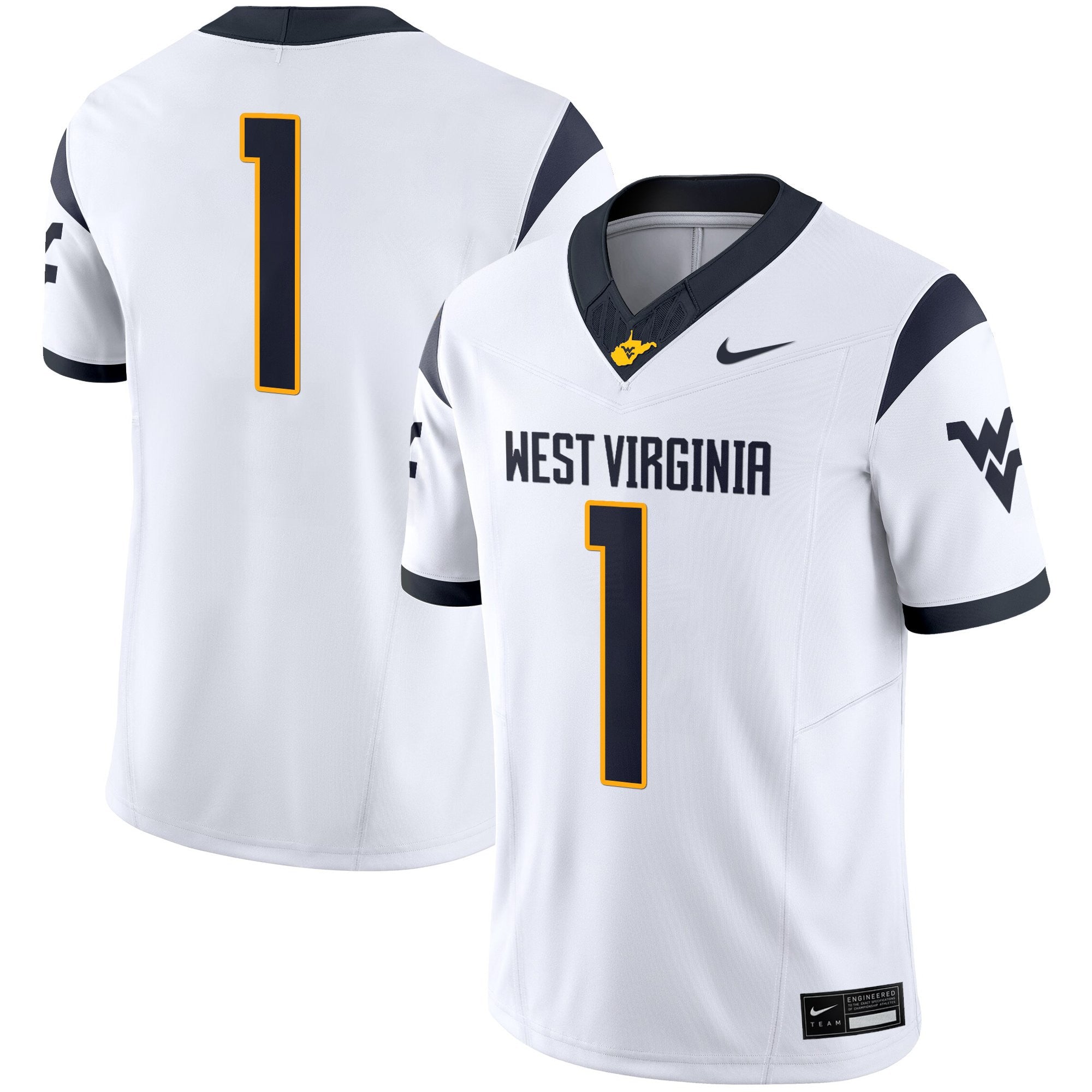 Men's West Virginia Mountaineers 2025 Vapor Limited Jersey - All Stitched