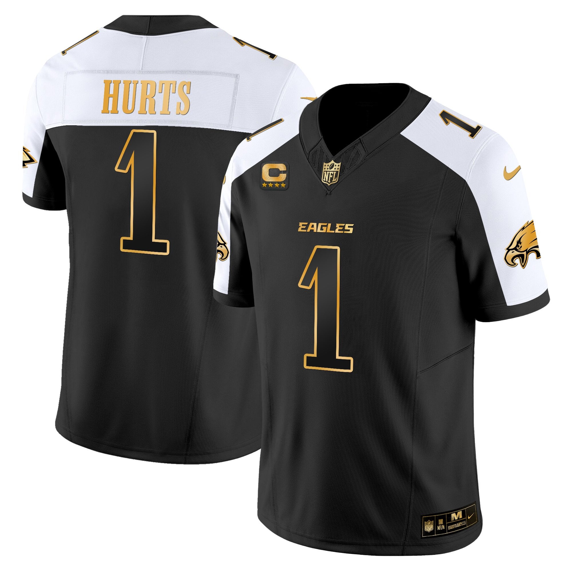 Men's Philadelphia Eagles 2025 Gold Vapor Limited Jersey - All Stitched