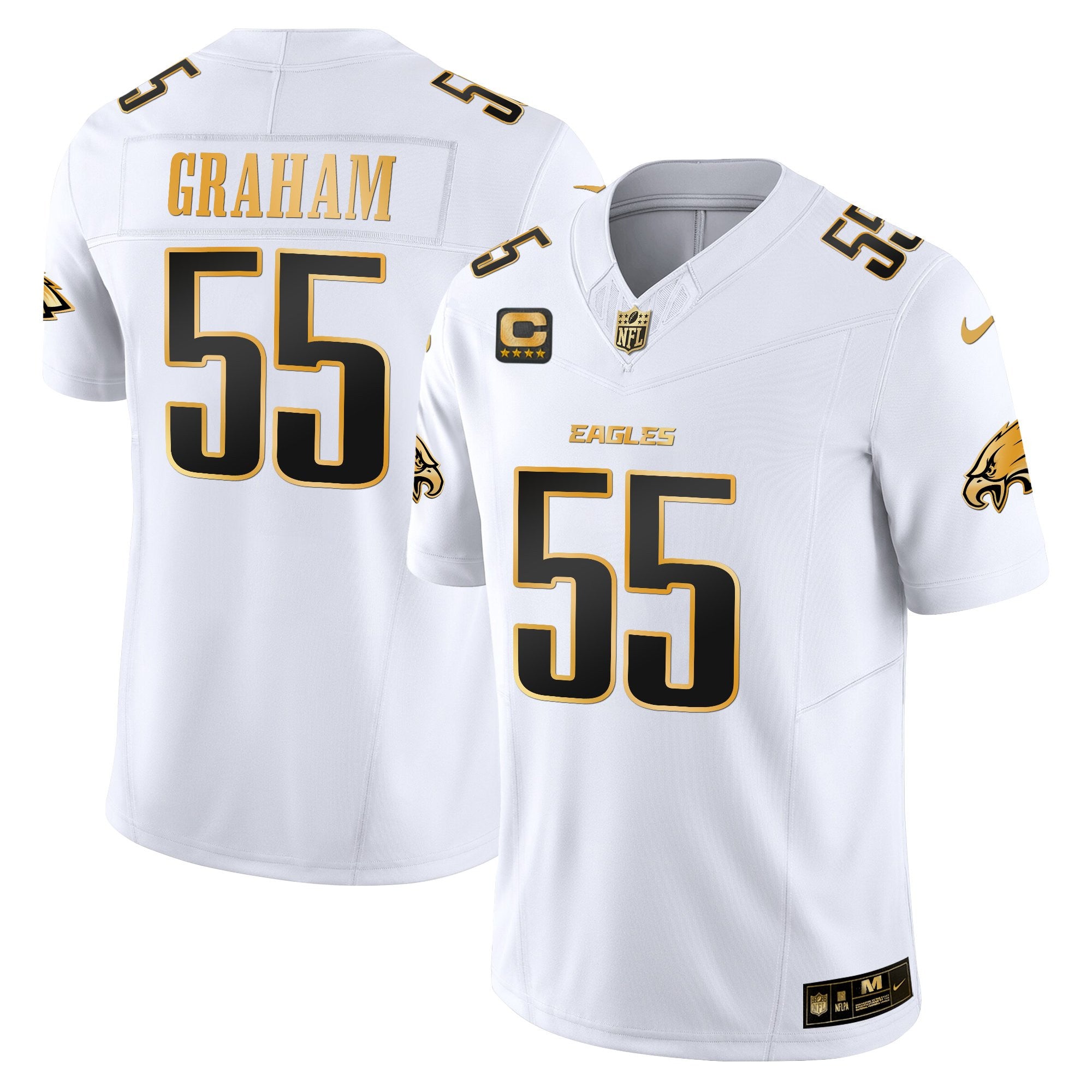 Men's Philadelphia Eagles 2025 Gold Vapor Limited Jersey - All Stitched