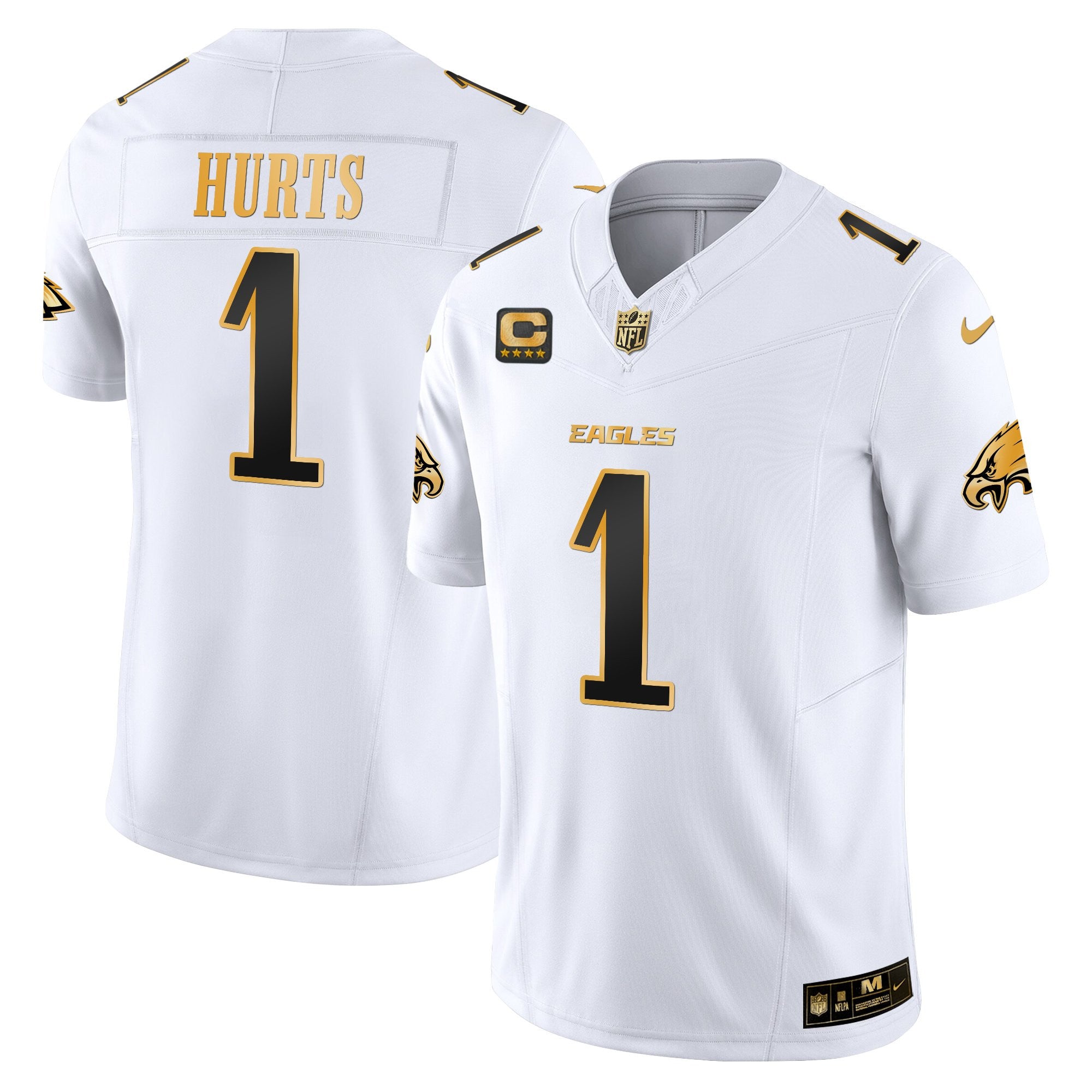 Men's Philadelphia Eagles 2025 Gold Vapor Limited Jersey - All Stitched