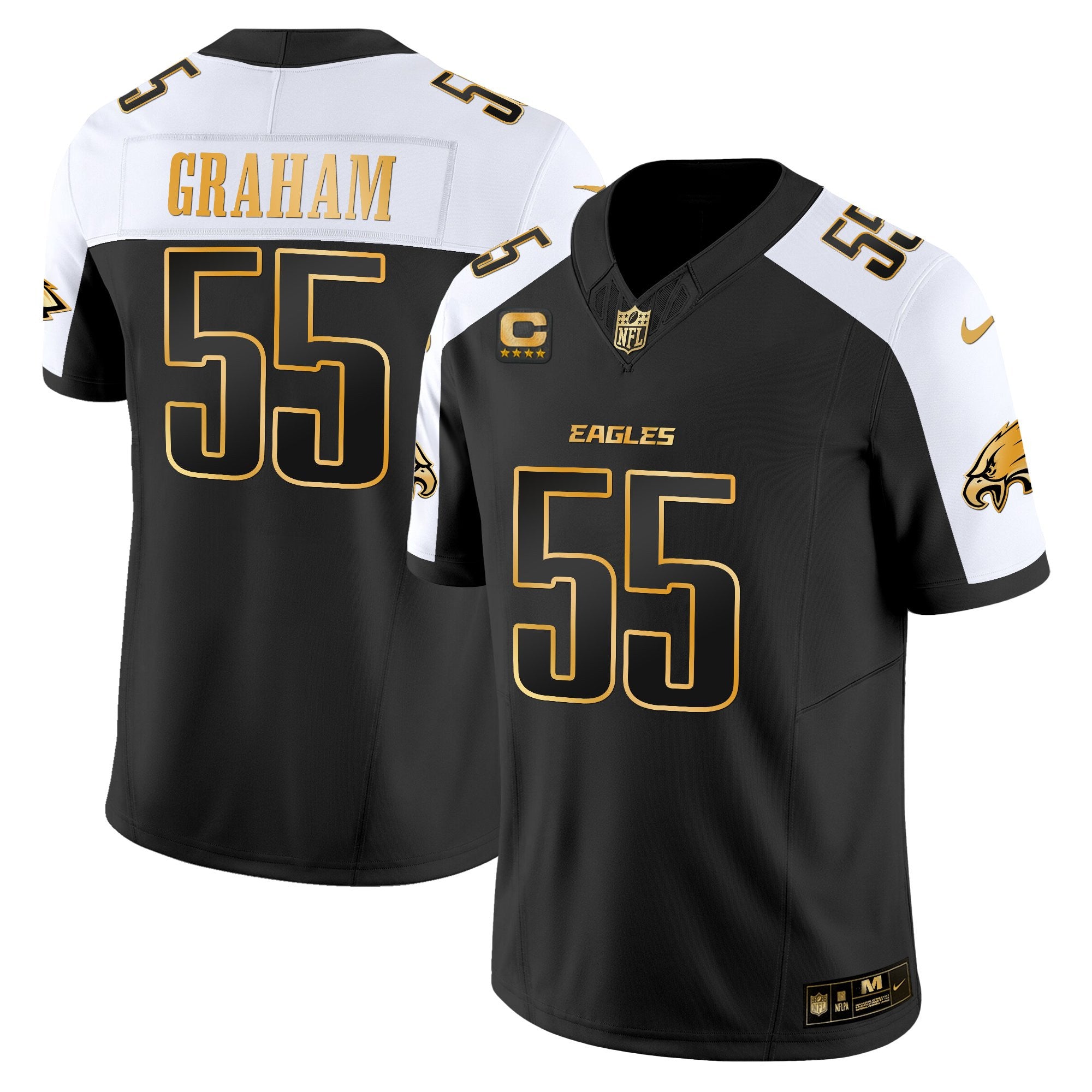 Men's Philadelphia Eagles 2025 Gold Vapor Limited Jersey - All Stitched