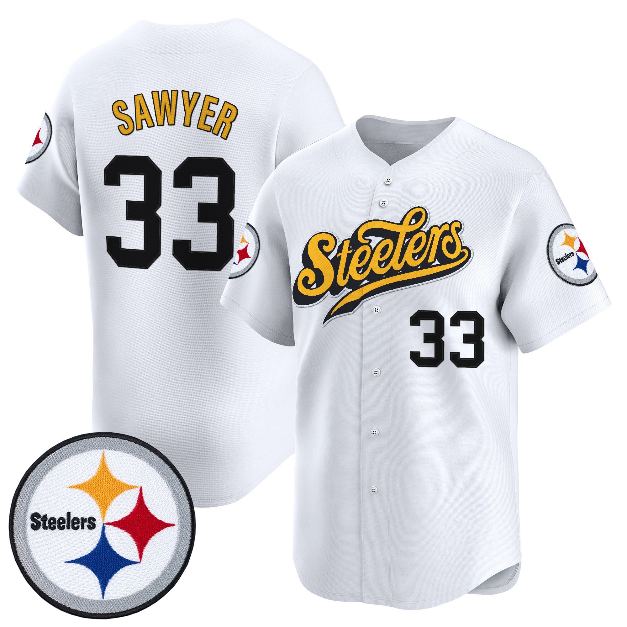 Men's Pittsburgh Steelers 2025 Vapor Baseball Jersey V3 - All Stitched