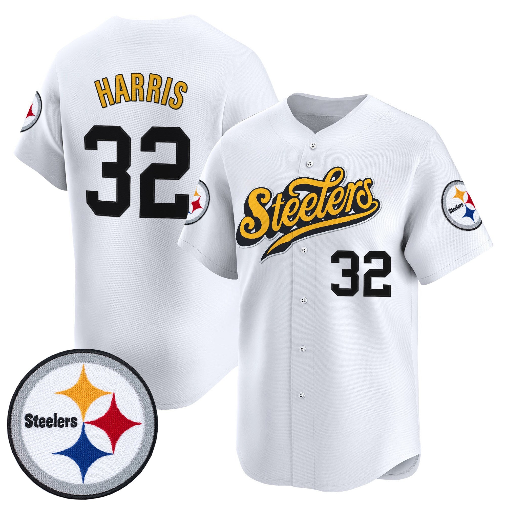 Men's Pittsburgh Steelers 2025 Vapor Baseball Jersey V3 - All Stitched