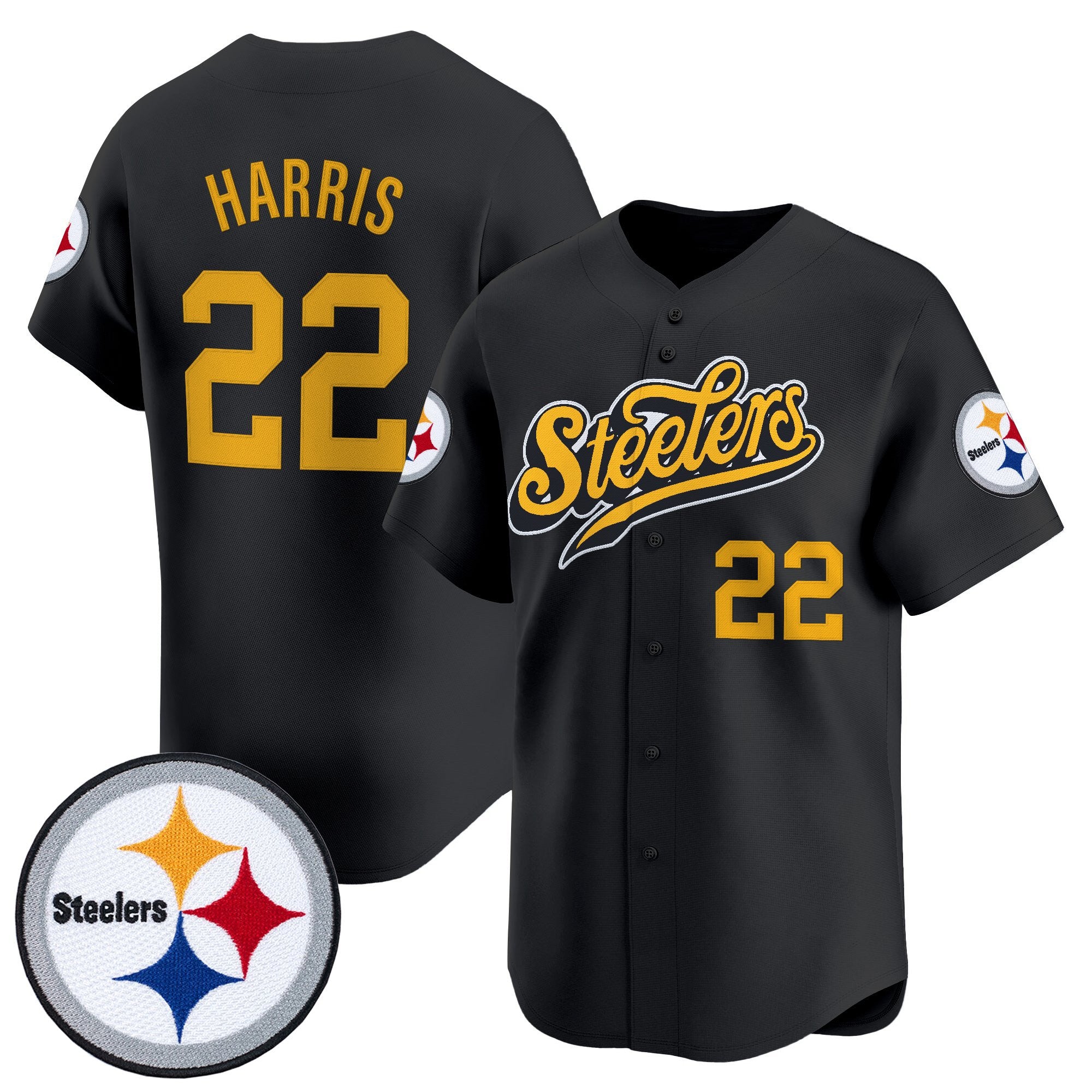 Men's Pittsburgh Steelers 2025 Vapor Baseball Jersey V3 - All Stitched