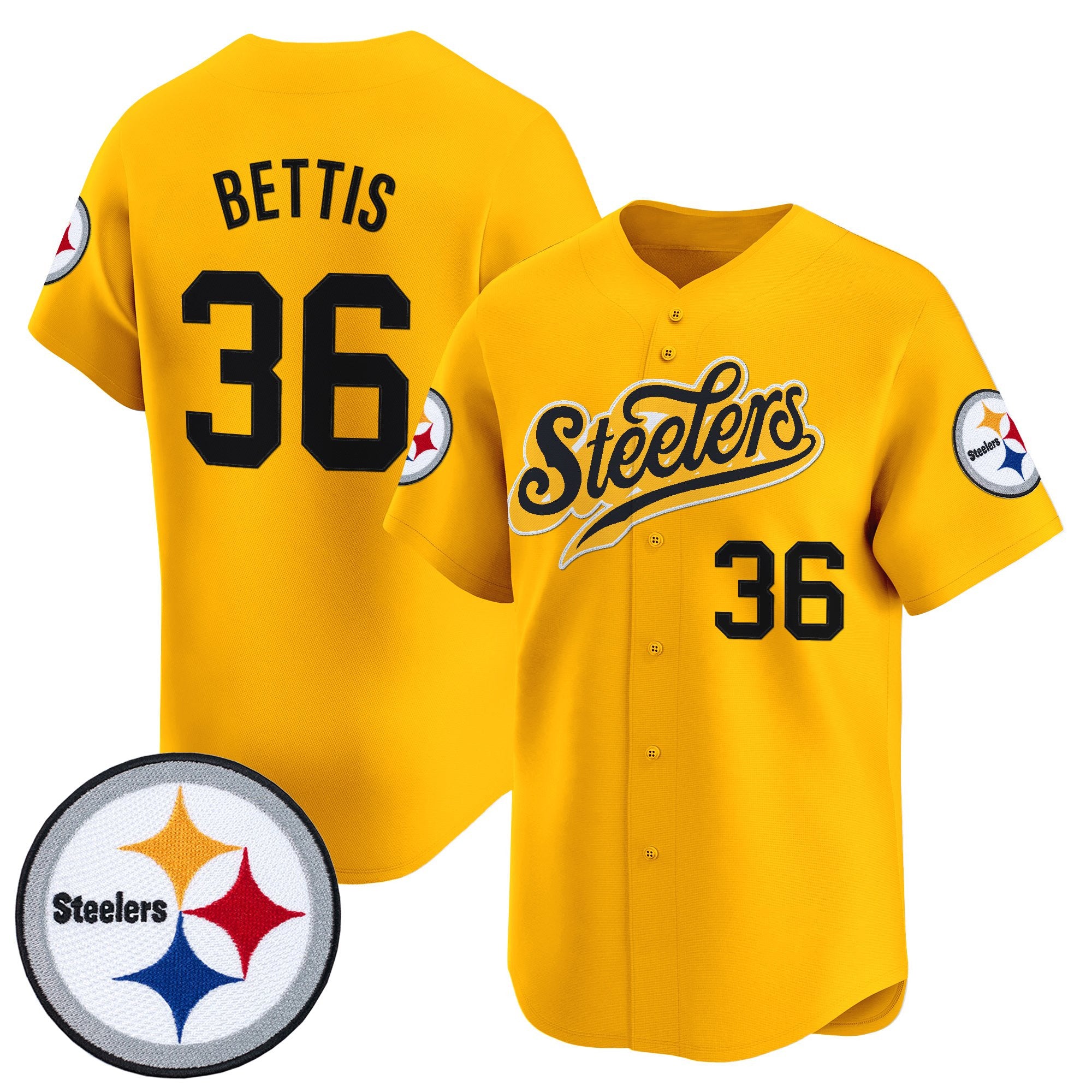 Men's Pittsburgh Steelers 2025 Vapor Baseball Jersey V3 - All Stitched