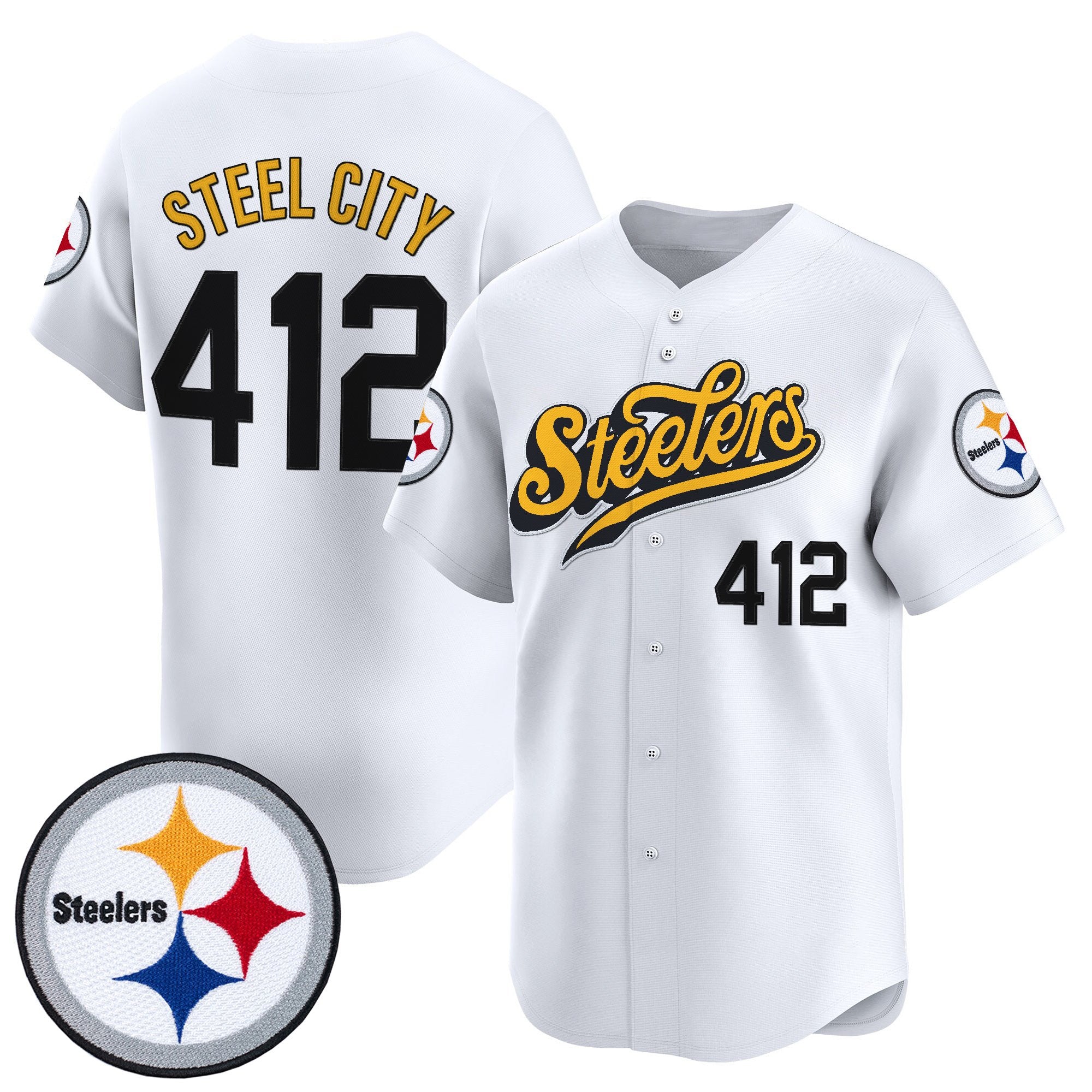 Men's Pittsburgh Steelers 2025 Vapor Baseball Jersey V3 - All Stitched
