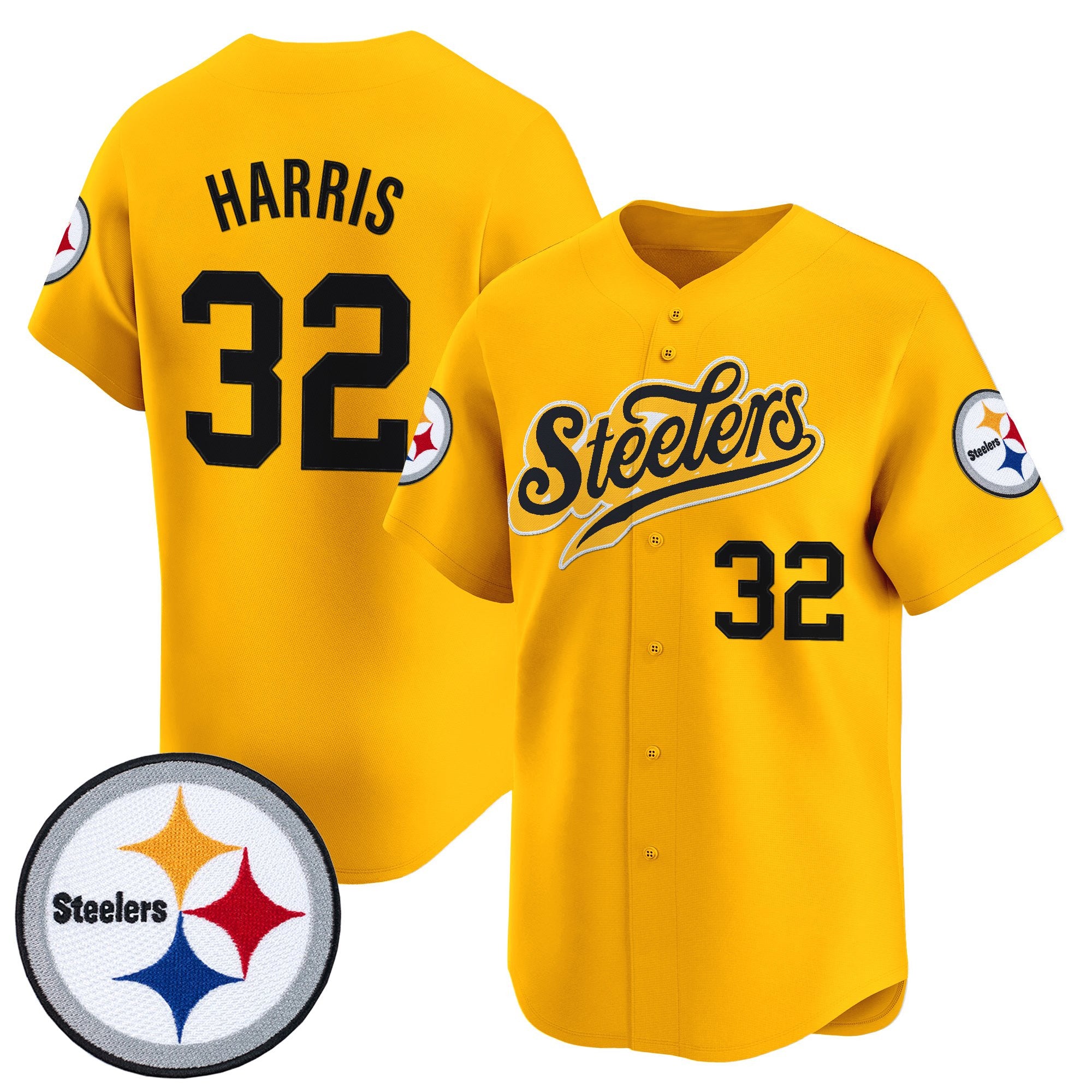Men's Pittsburgh Steelers 2025 Vapor Baseball Jersey V3 - All Stitched