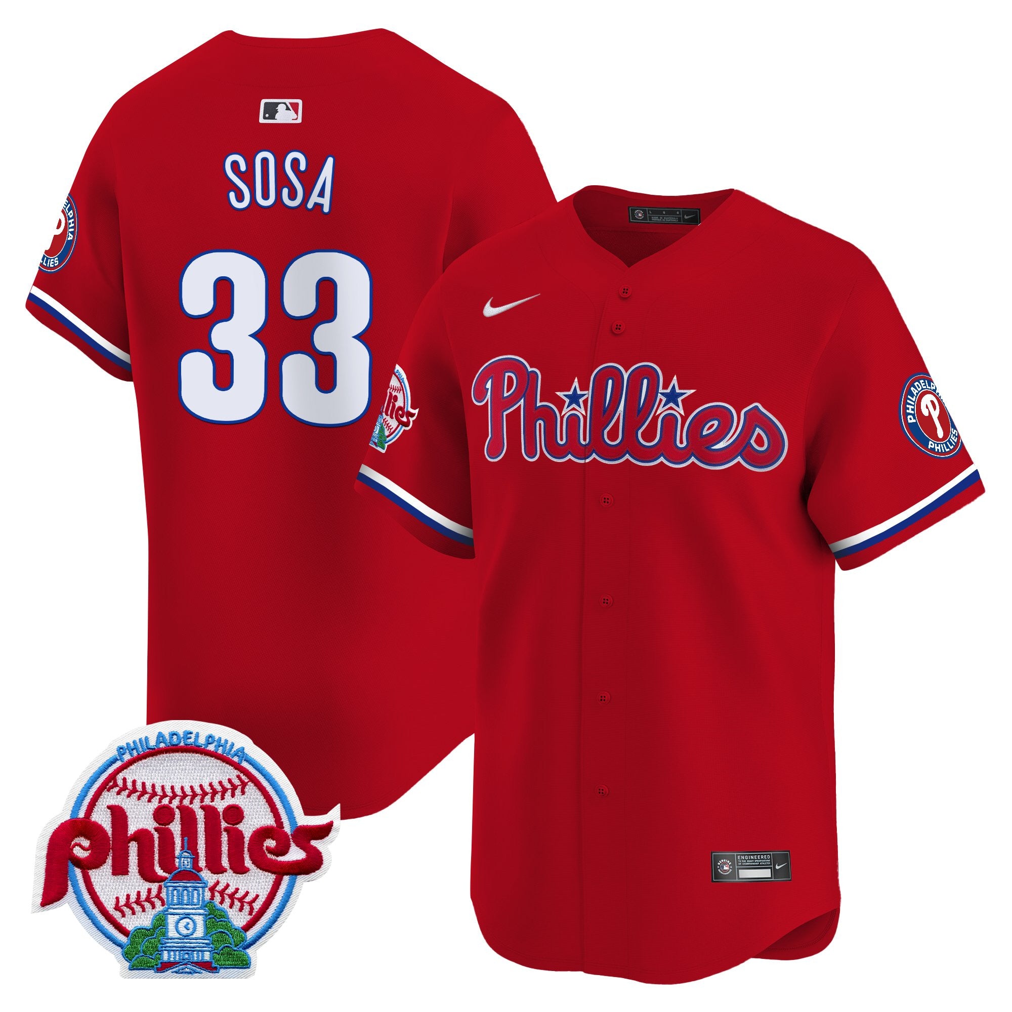 Men's Philadelphia Phillies 2025 Vapor Premier Limited Jersey - All Stitched