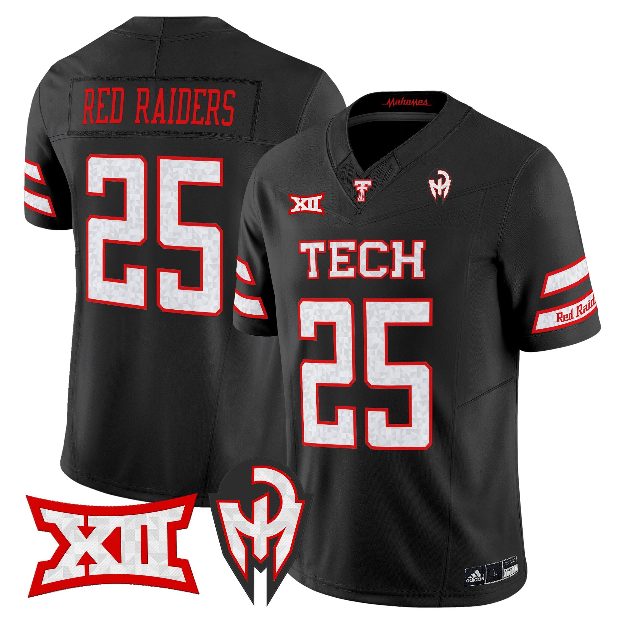 Men's Texas Tech Red Raiders 'Too Cold' Vapor Limited Jersey - Mahomes Collection - All Stitched