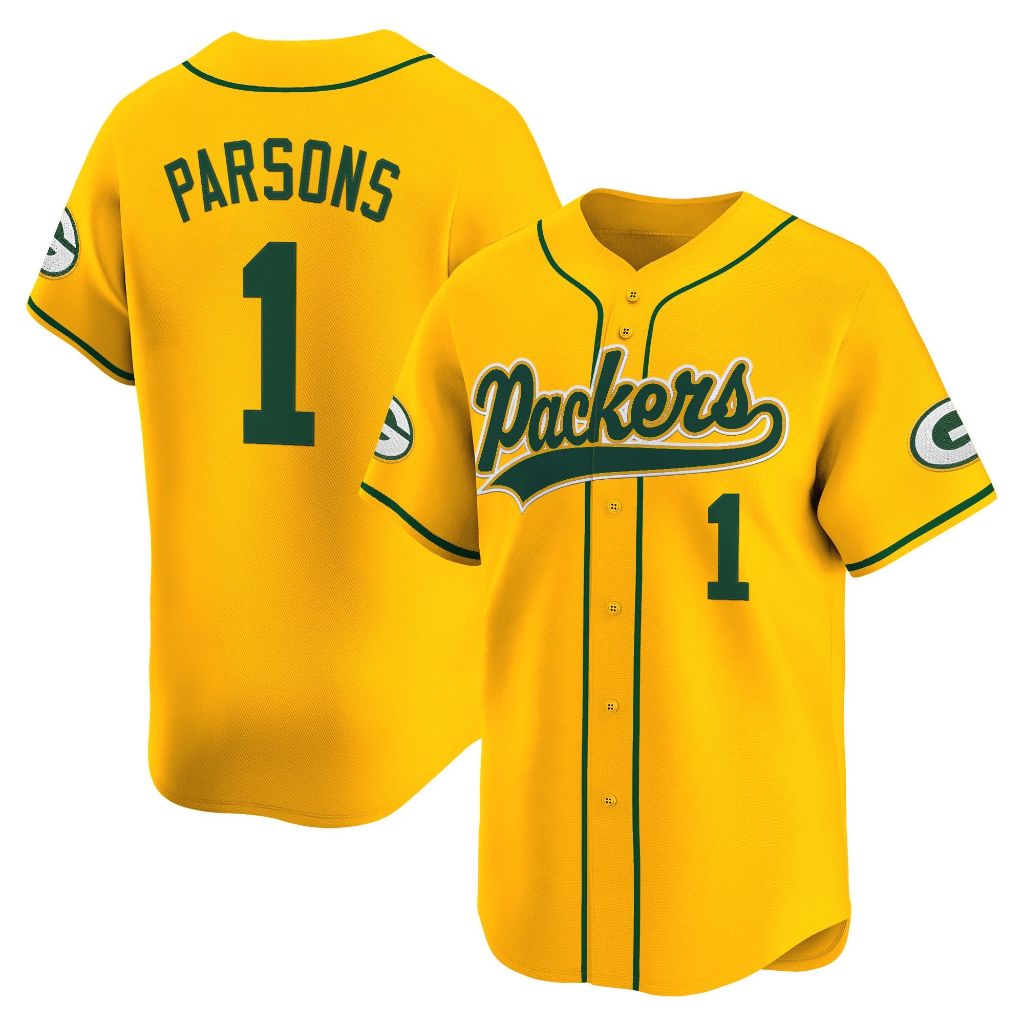 Men's Green Bay Packers 2025 Vapor Baseball Jersey - All Stitched