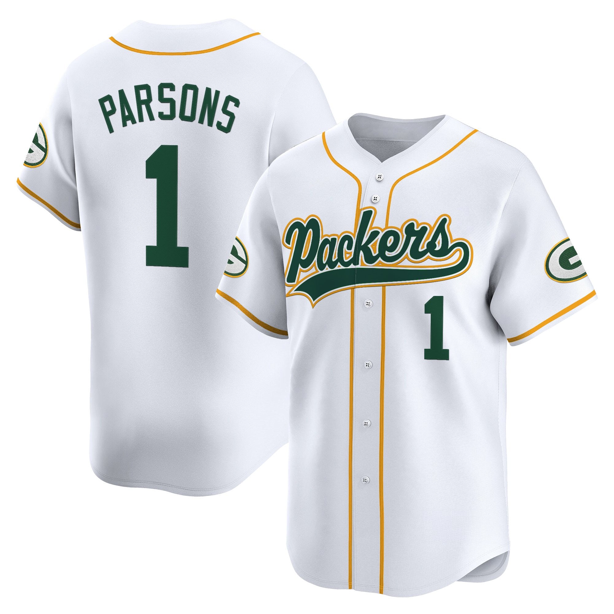 Men's Green Bay Packers 2025 Vapor Baseball Jersey - All Stitched