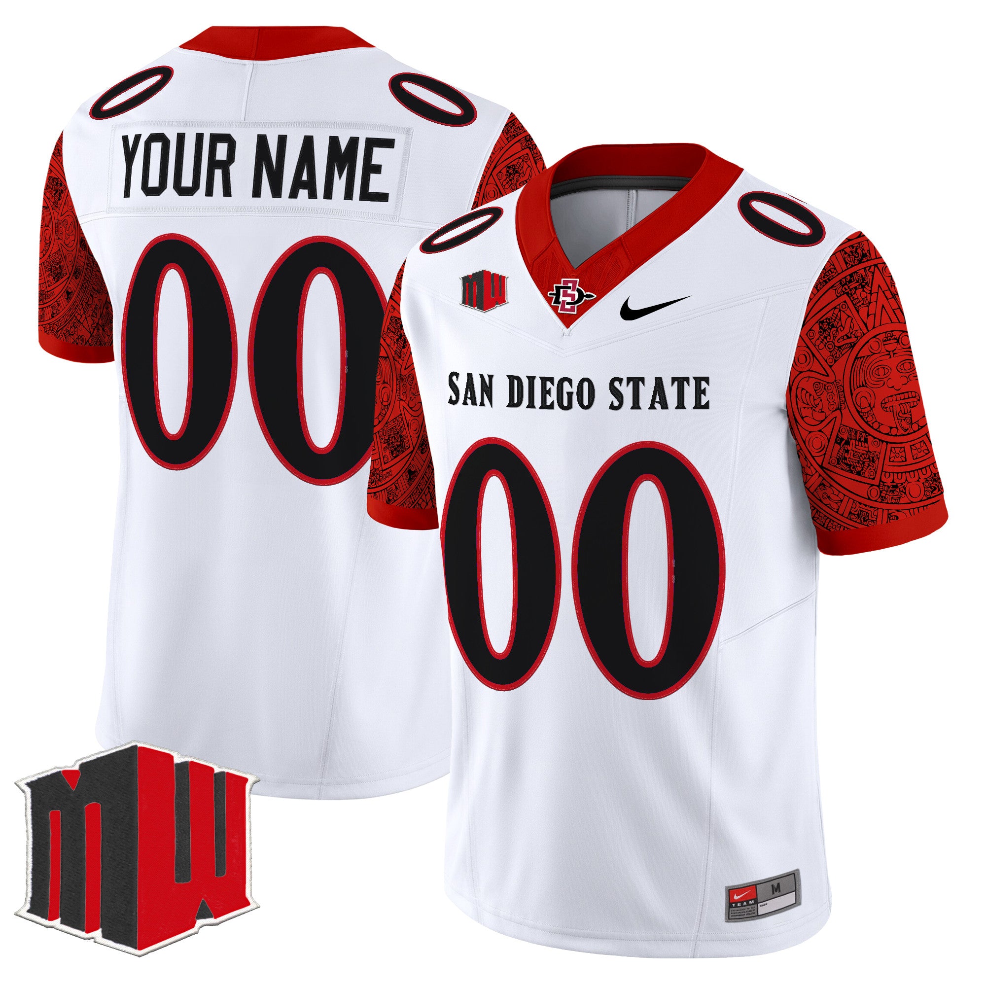 San Diego State Aztecs 2025 Vapor Limited Custom Jersey - All Stitched