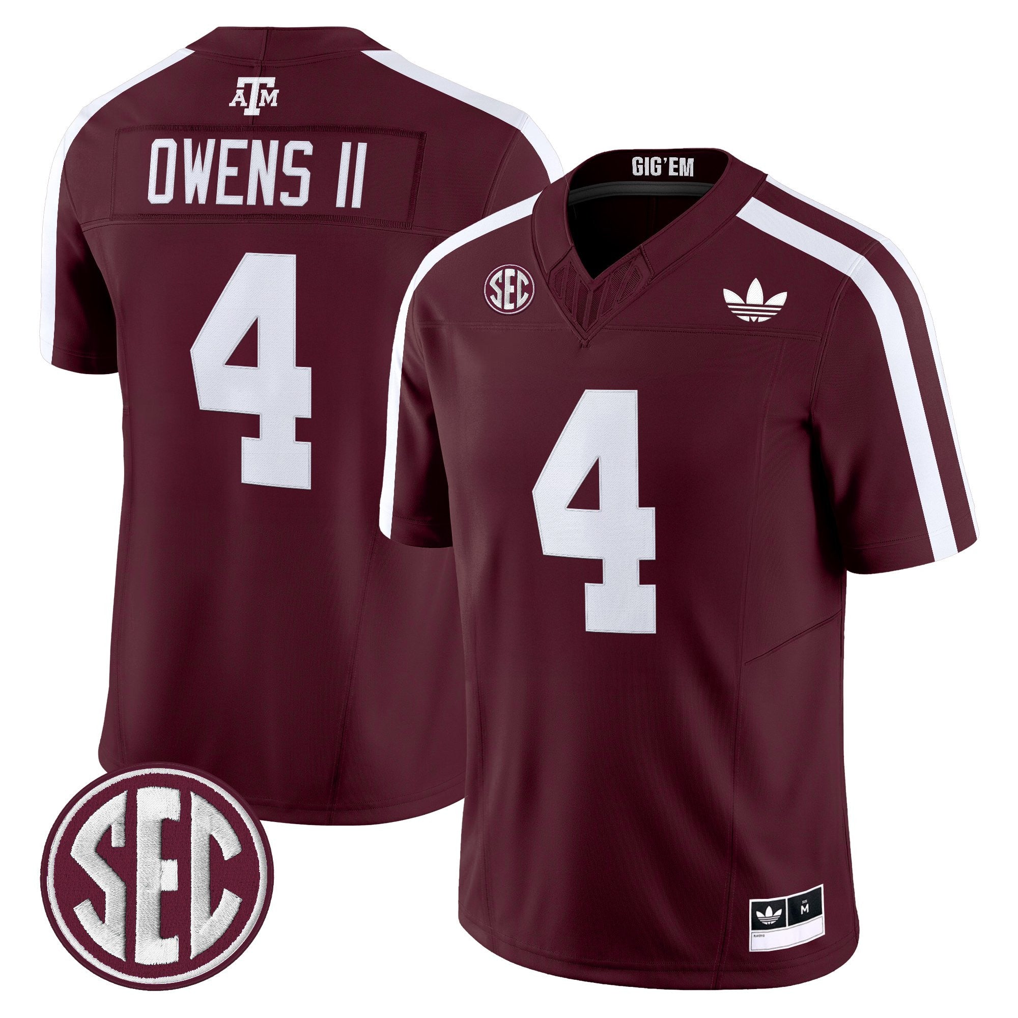 Men's Texas A&M Aggies 2025 Vapor Limited Jersey V2 - All Stitched