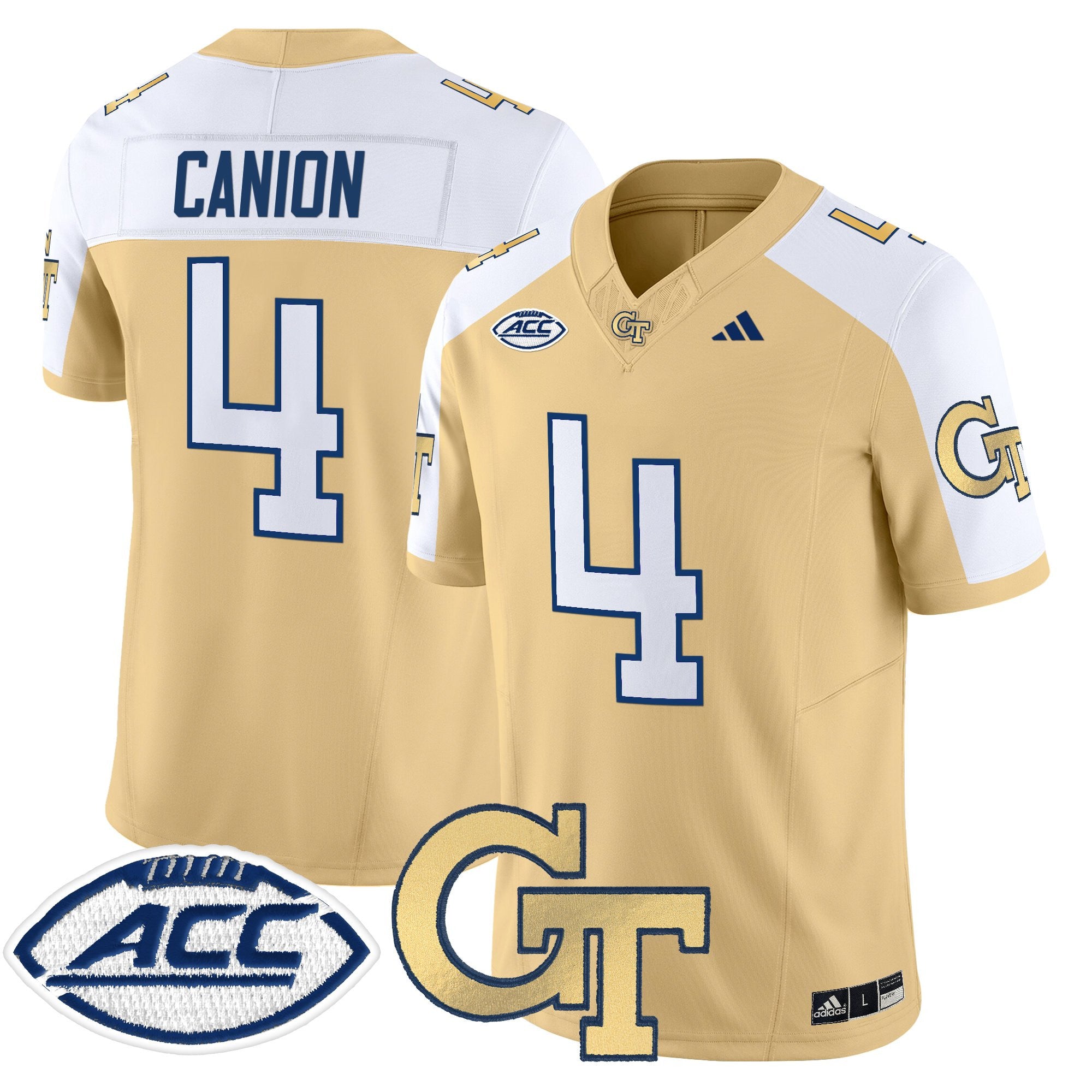 Youth's Georgia Tech Yellow Jackets 2025 Vapor Limited Jersey - All stitched