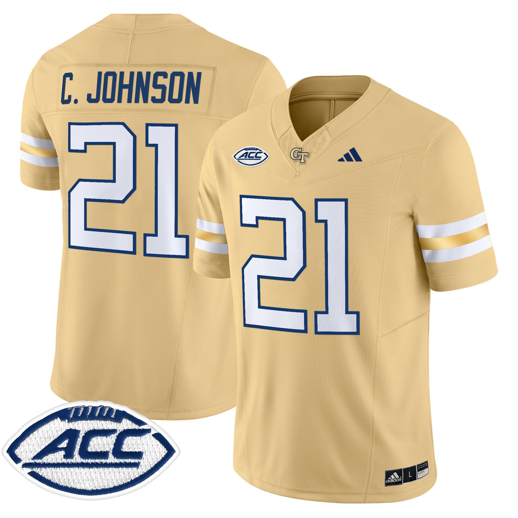Youth's Georgia Tech Yellow Jackets 2025 Vapor Limited Jersey - All stitched