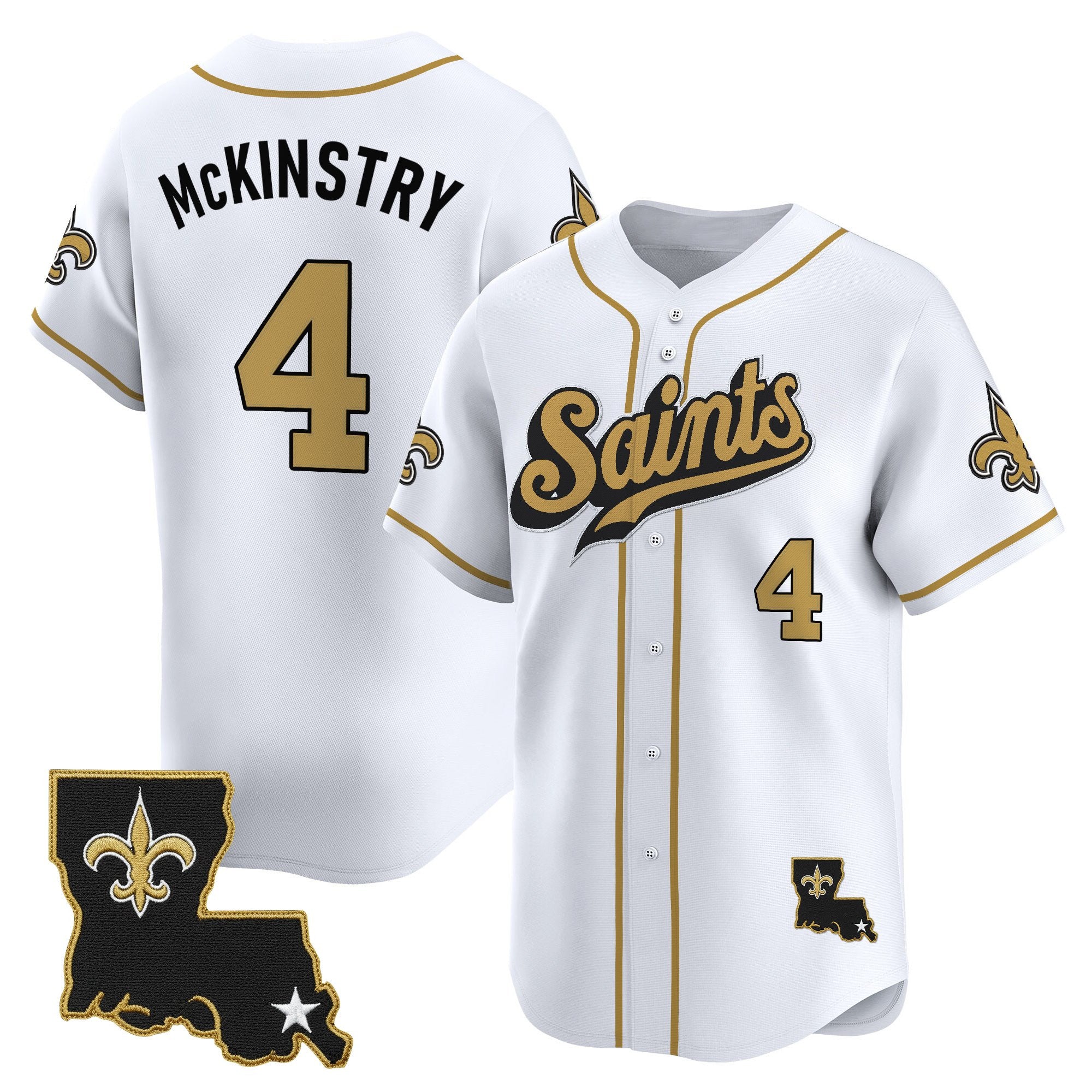 Men's New Orleans Saints 2025 Vapor Baseball Jersey - All Stitched