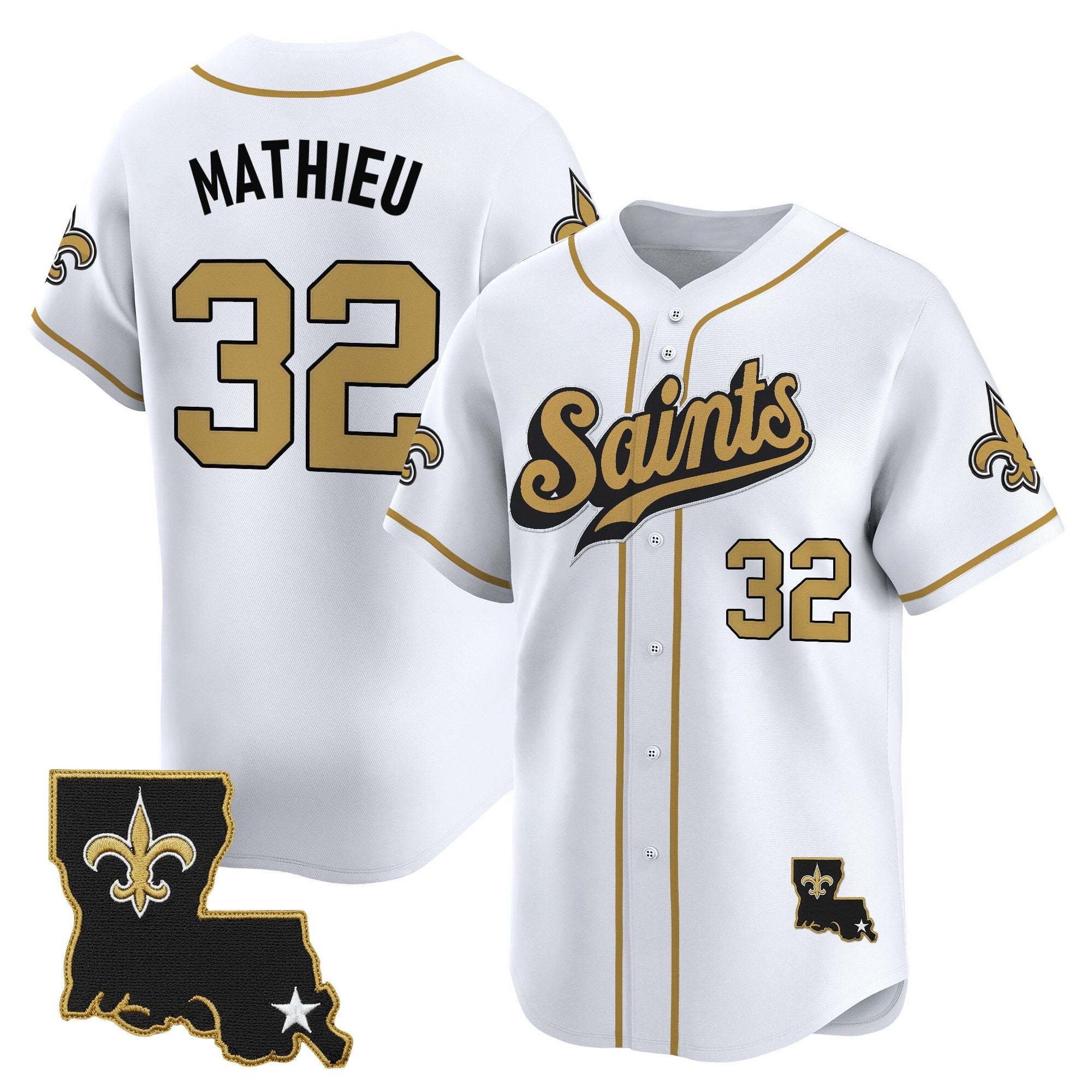 Men's New Orleans Saints 2025 Vapor Baseball Jersey - All Stitched