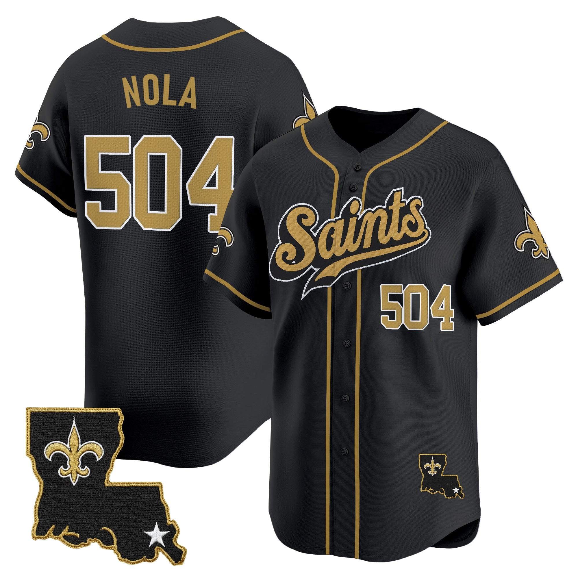 Men's New Orleans Saints 2025 Vapor Baseball Jersey - All Stitched