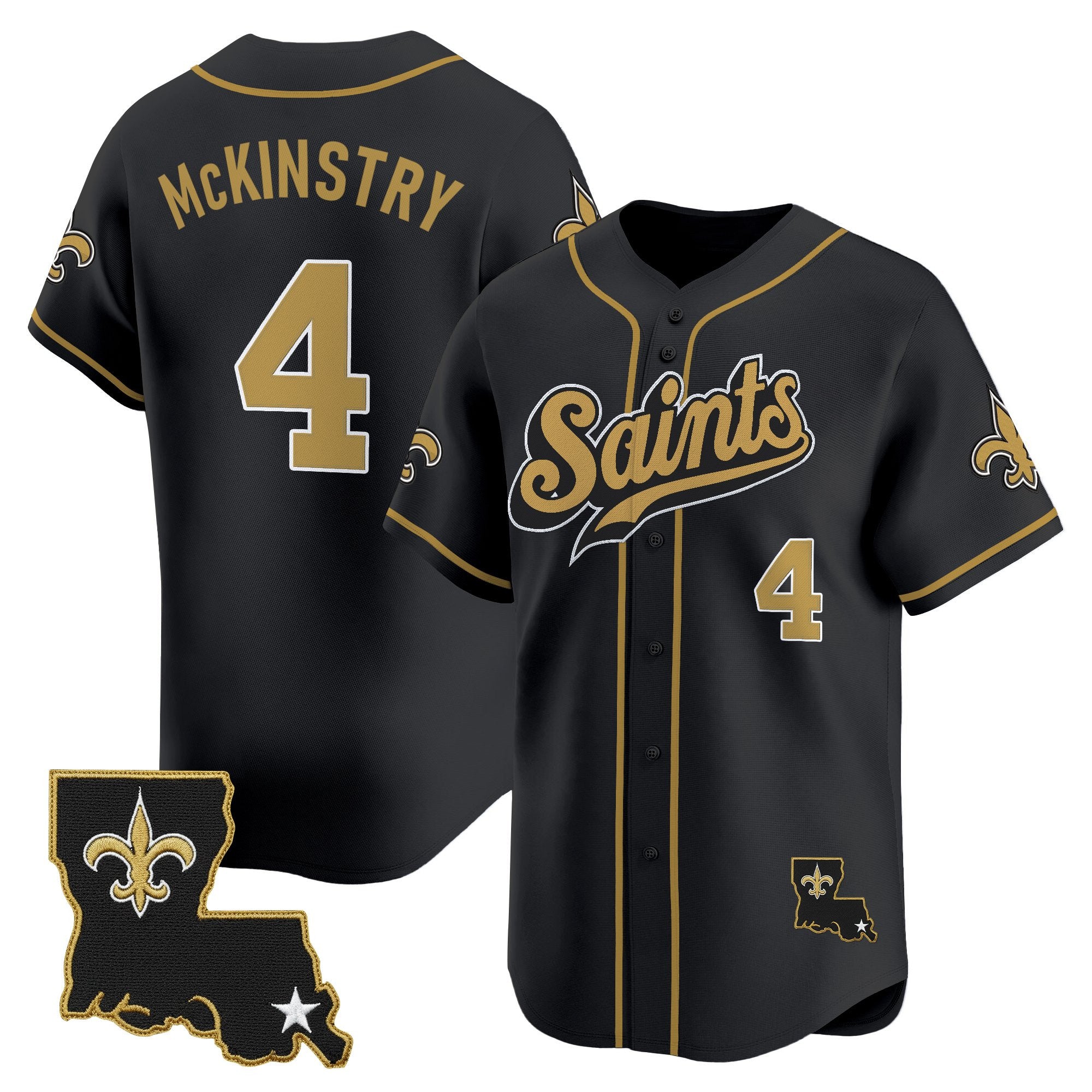 Men's New Orleans Saints 2025 Vapor Baseball Jersey - All Stitched