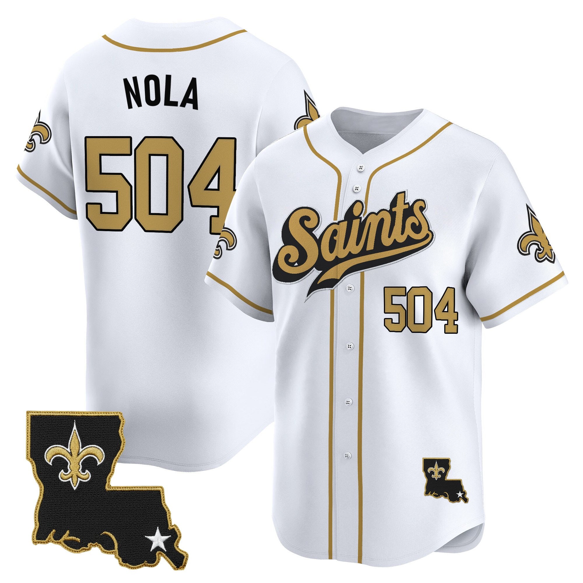 Men's New Orleans Saints 2025 Vapor Baseball Jersey - All Stitched