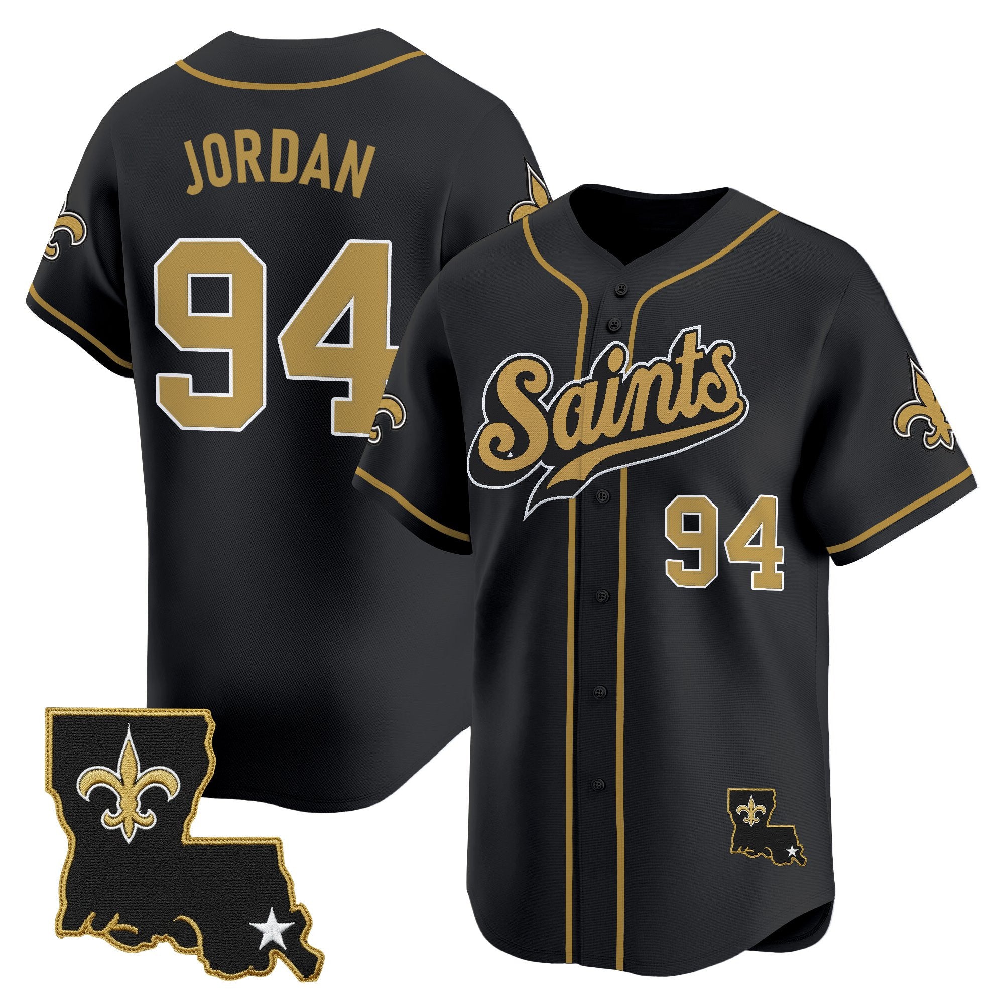 Men's New Orleans Saints 2025 Vapor Baseball Jersey - All Stitched