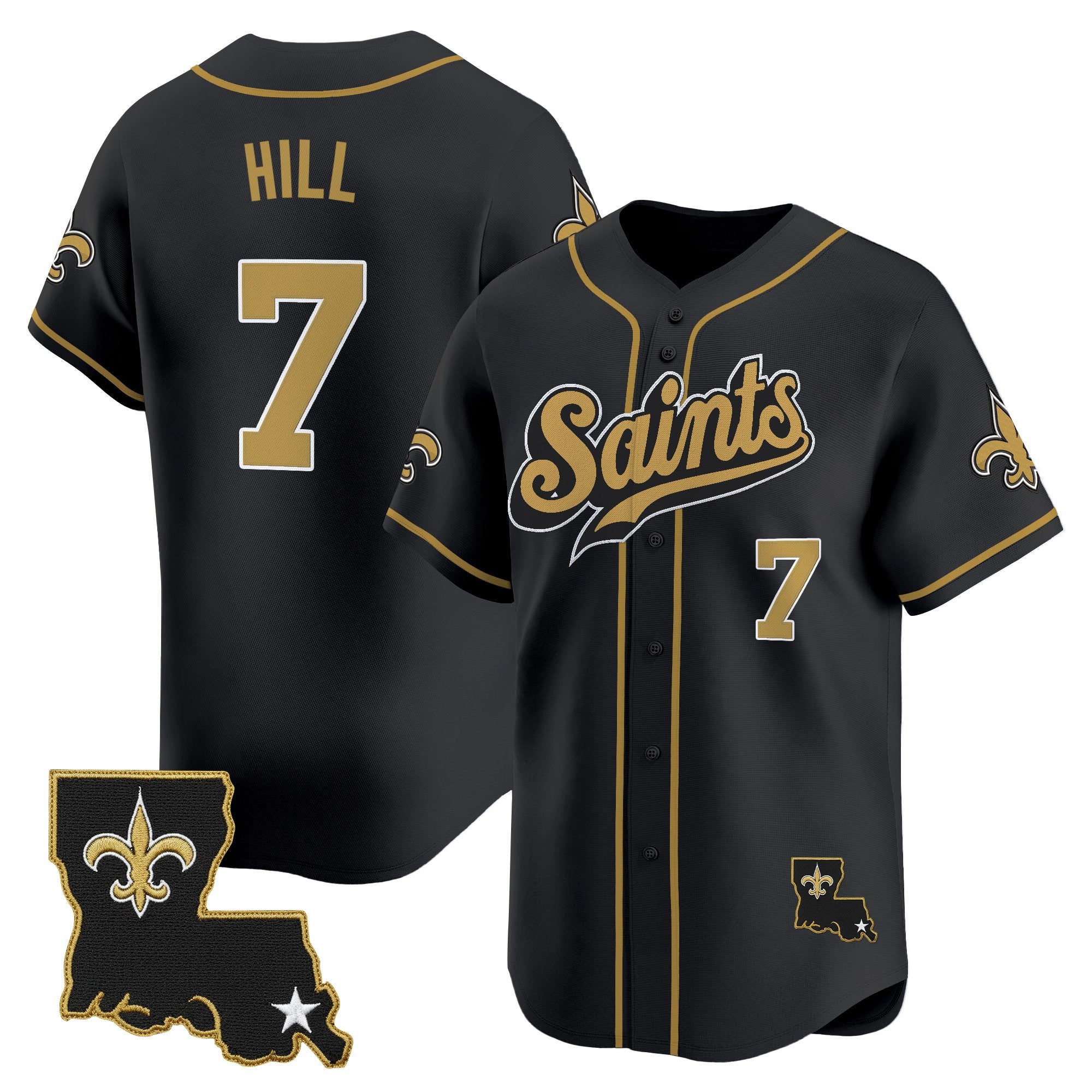 Men's New Orleans Saints 2025 Vapor Baseball Jersey - All Stitched