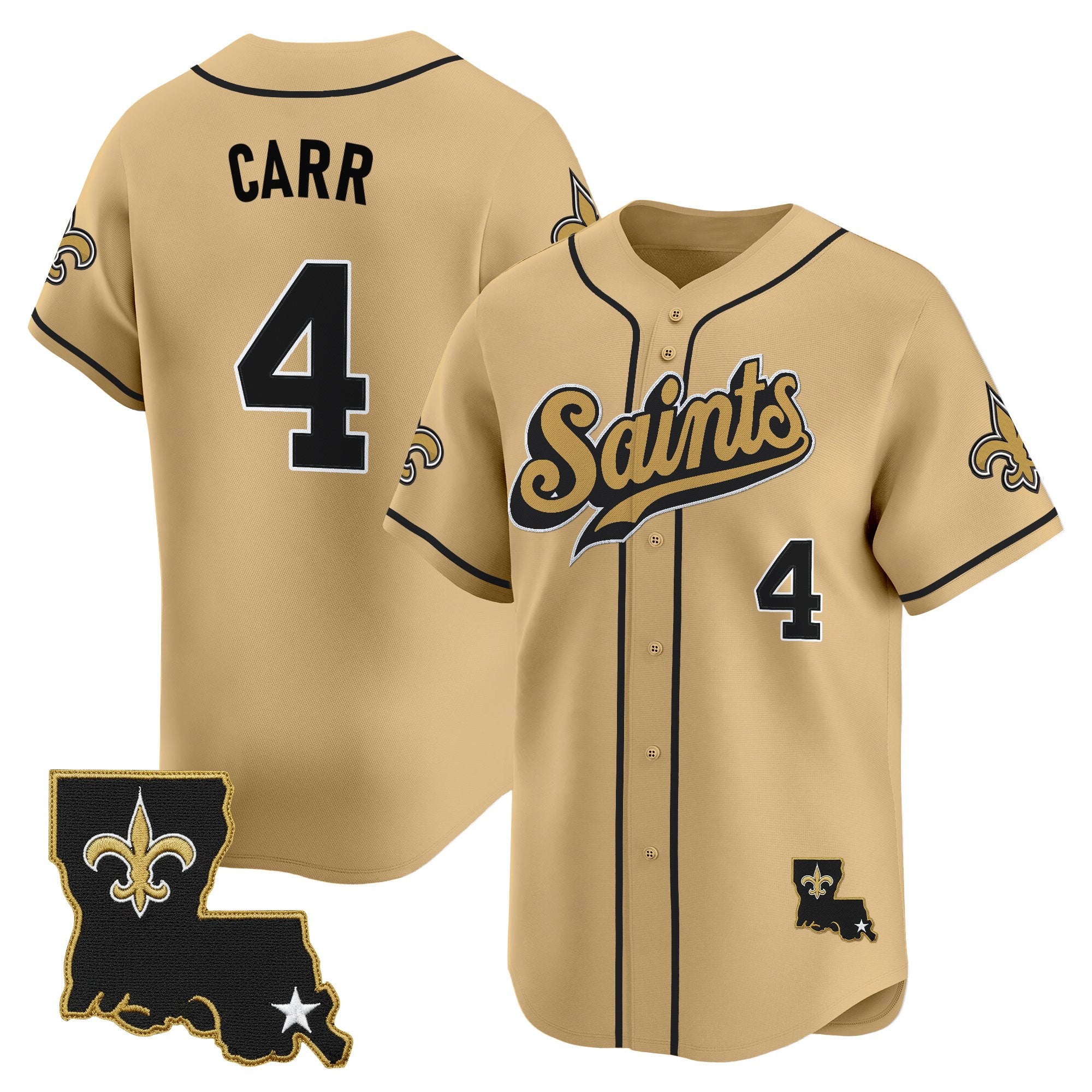 Men's New Orleans Saints 2025 Vapor Baseball Jersey - All Stitched