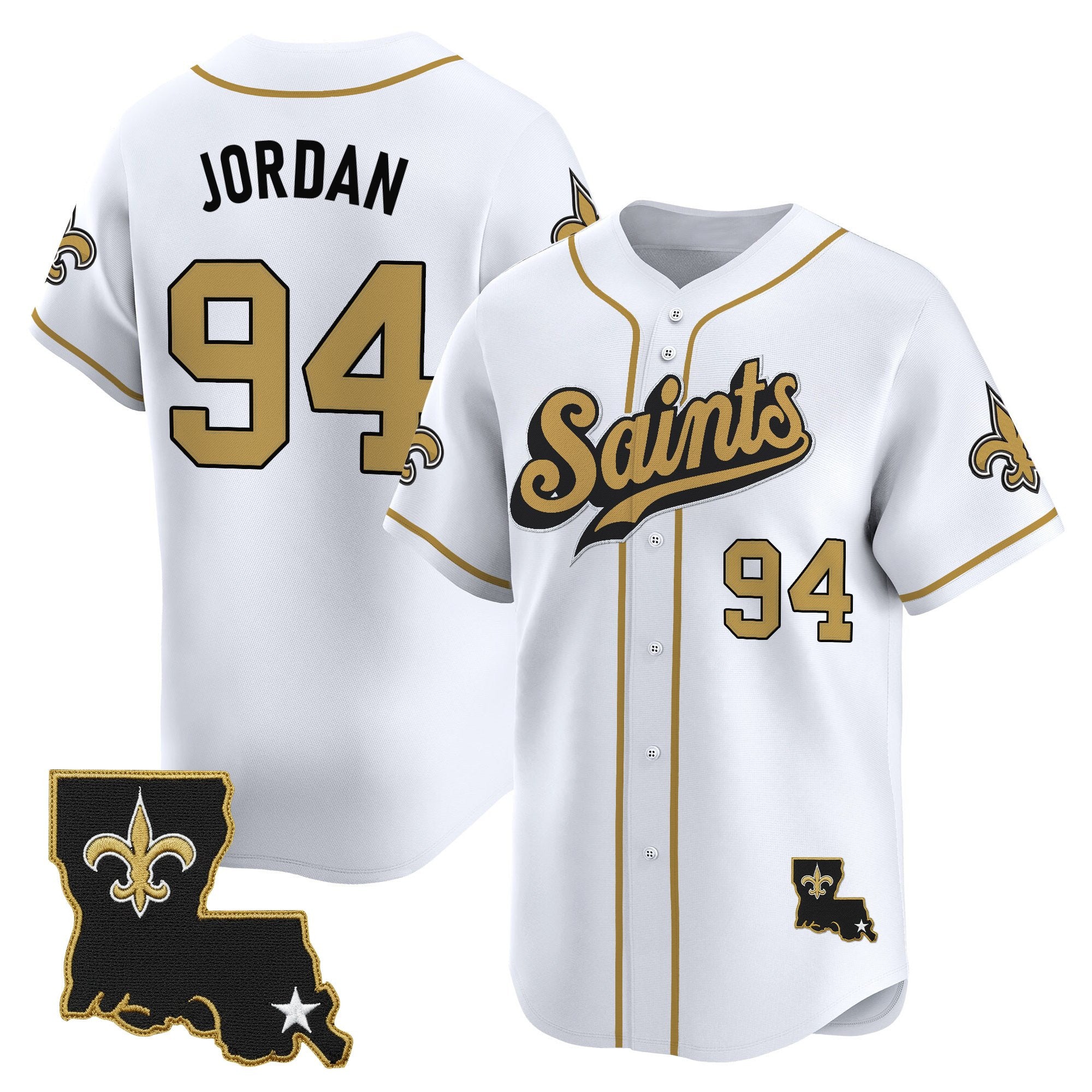 Men's New Orleans Saints 2025 Vapor Baseball Jersey - All Stitched