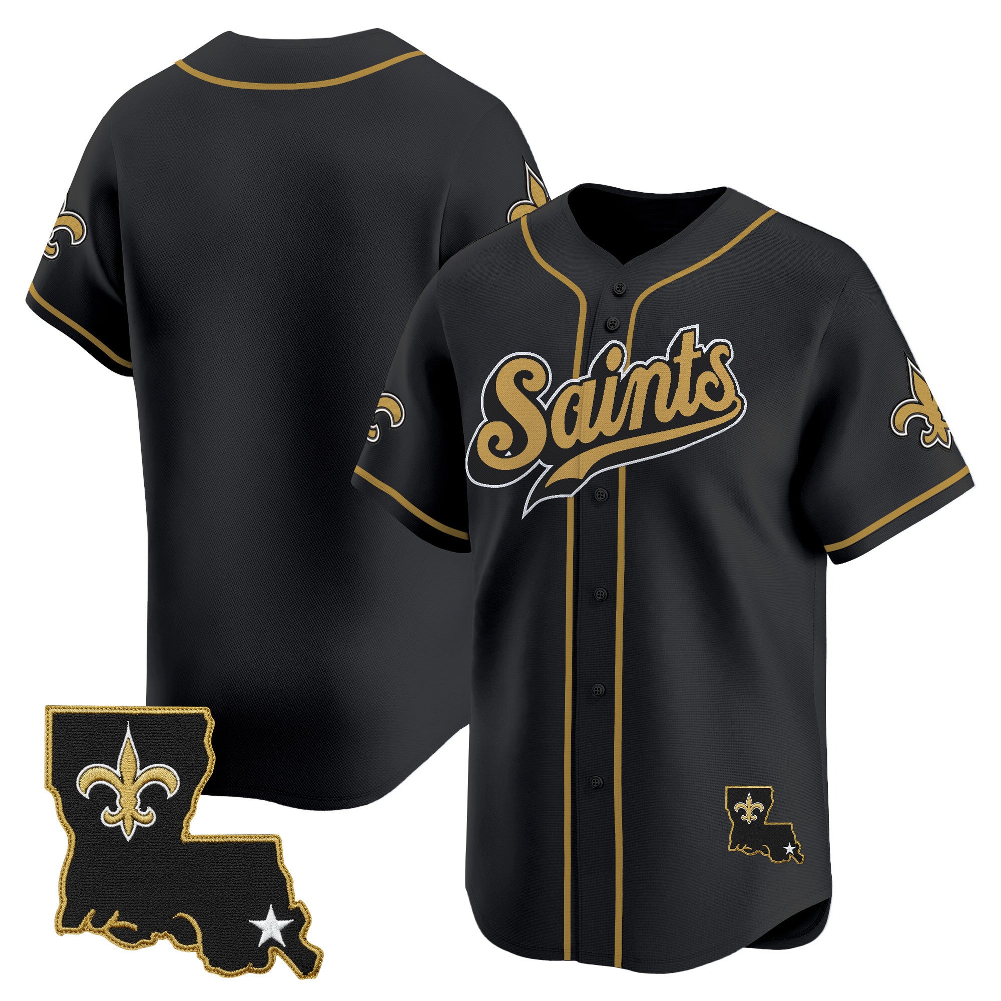 Men's New Orleans Saints 2025 Vapor Baseball Jersey - All Stitched